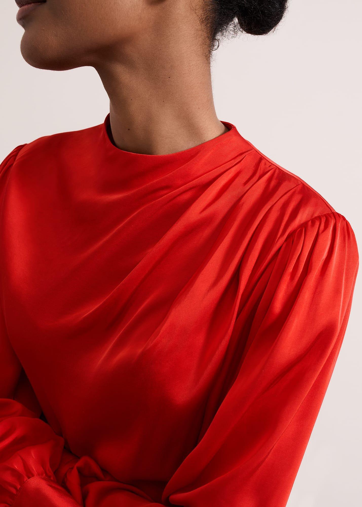 Danica Satin Drape Top