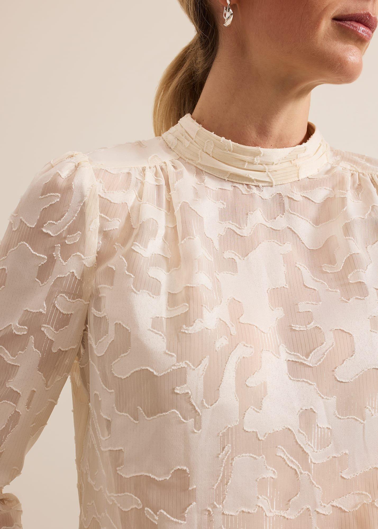 Jacey Metallic Blouse