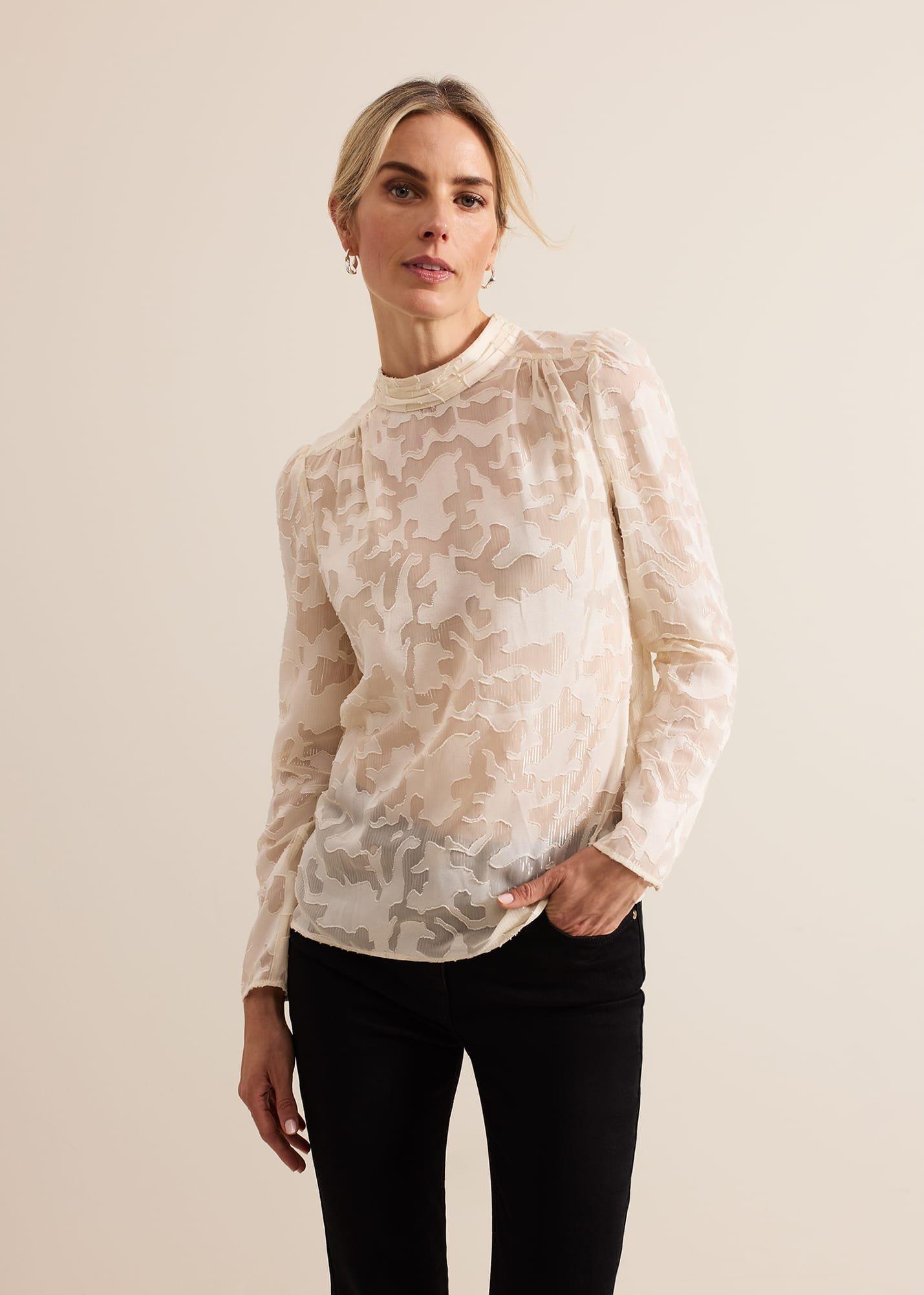 Jacey Metallic Blouse