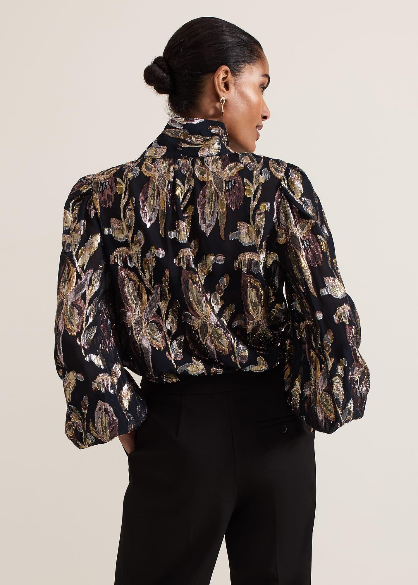 Tessa Floral Filcoupe Blouse