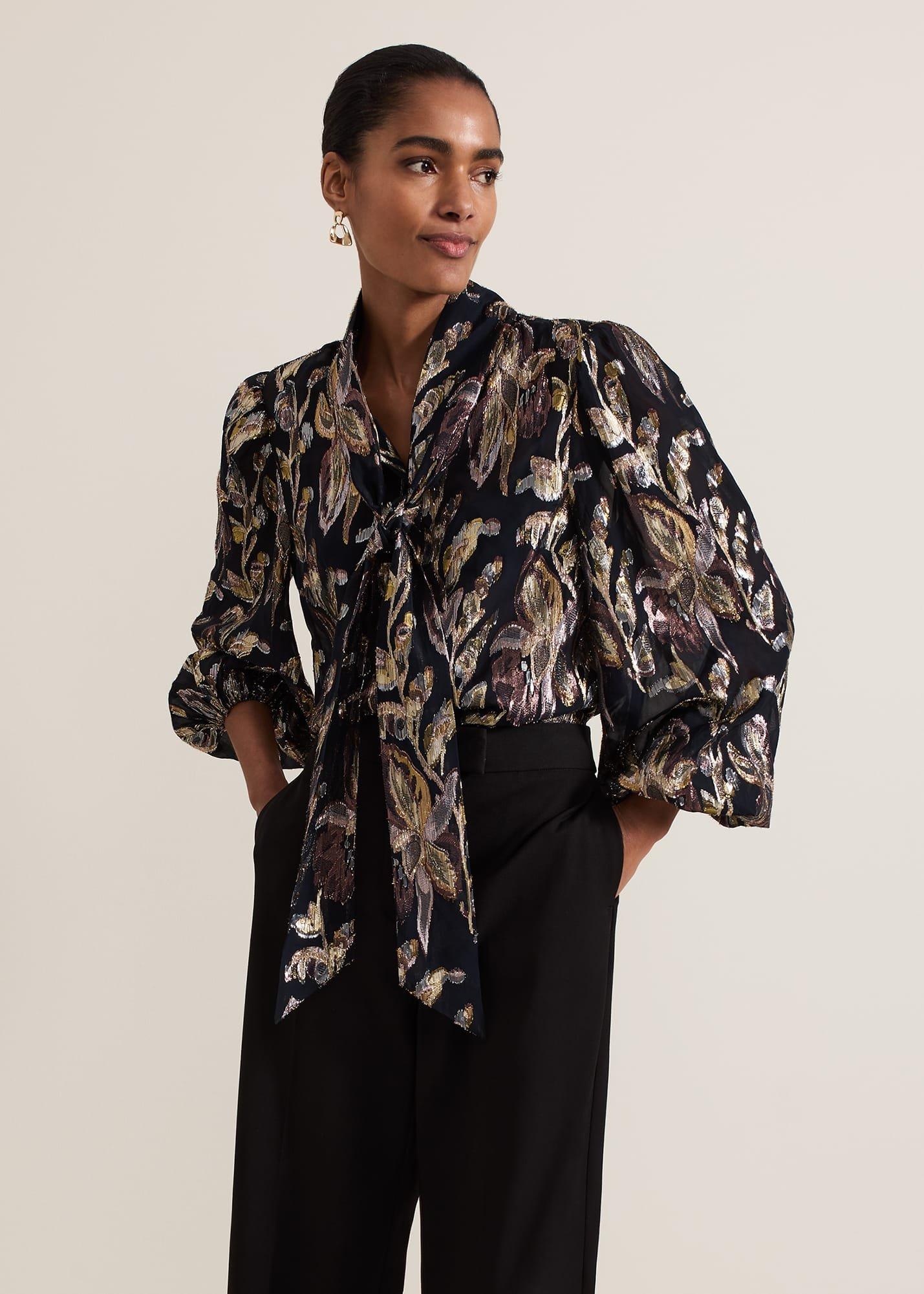 Tessa Floral Filcoupe Blouse