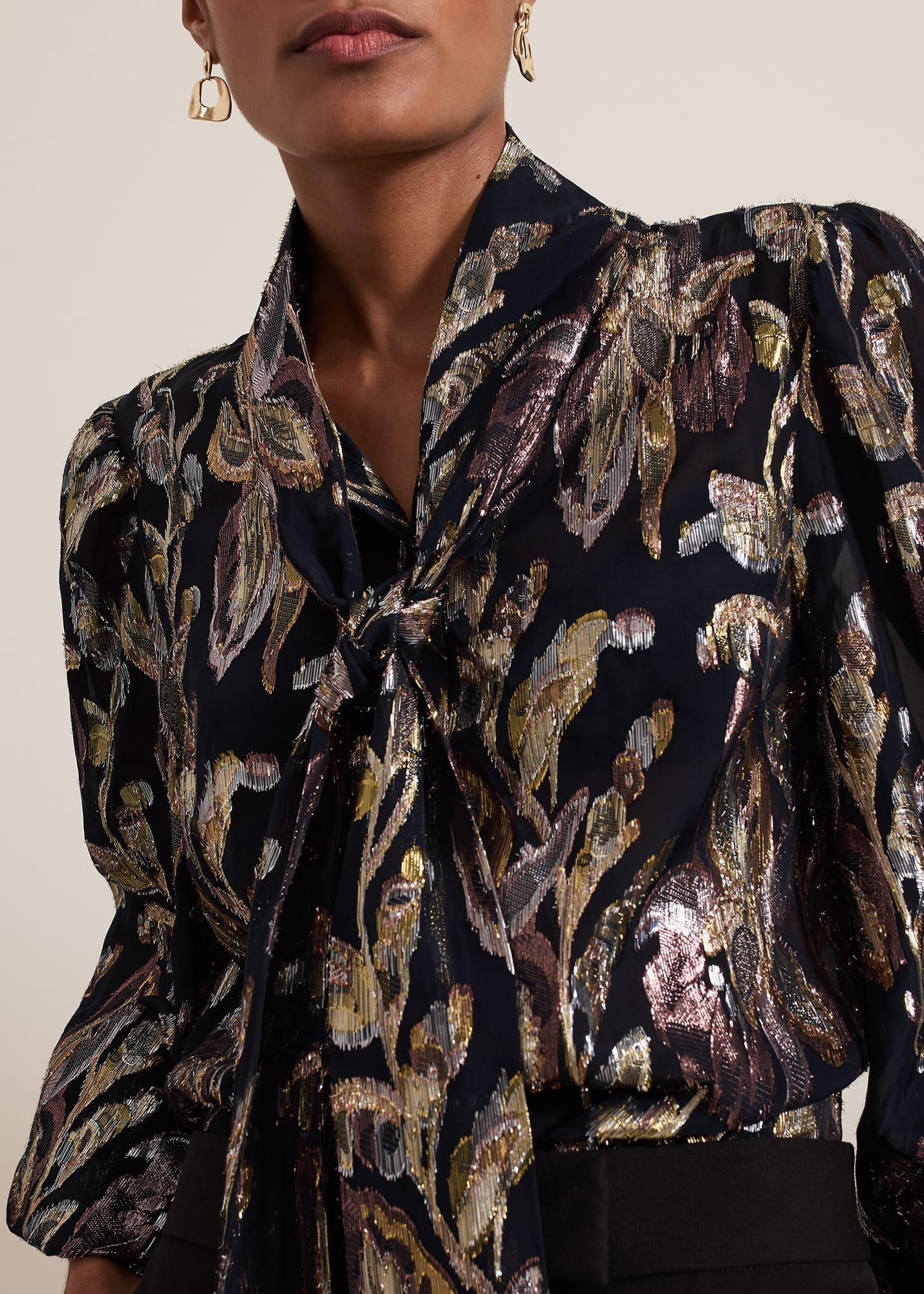 Tessa Floral Filcoupe Blouse