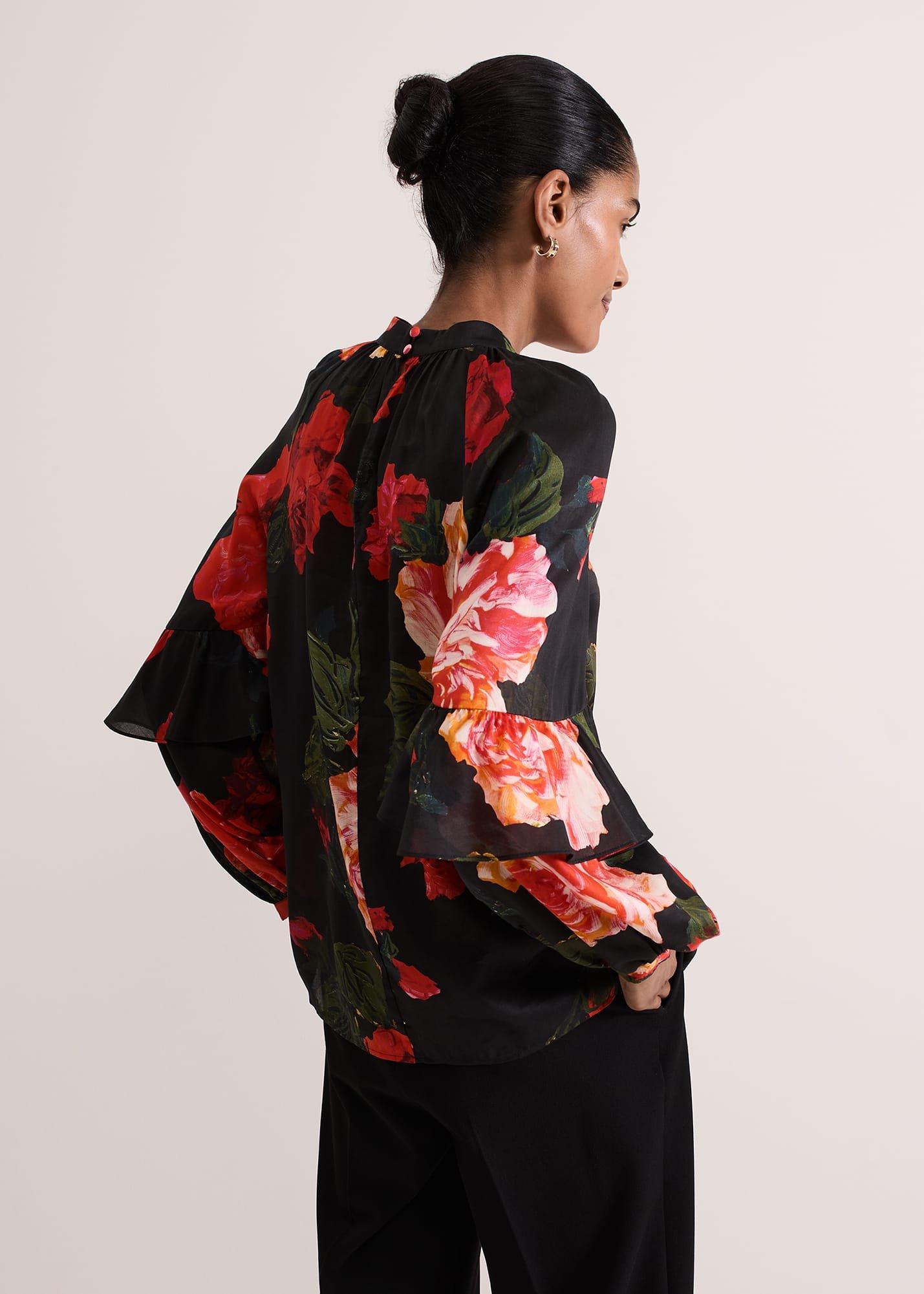 Celina Rose Print Blouse