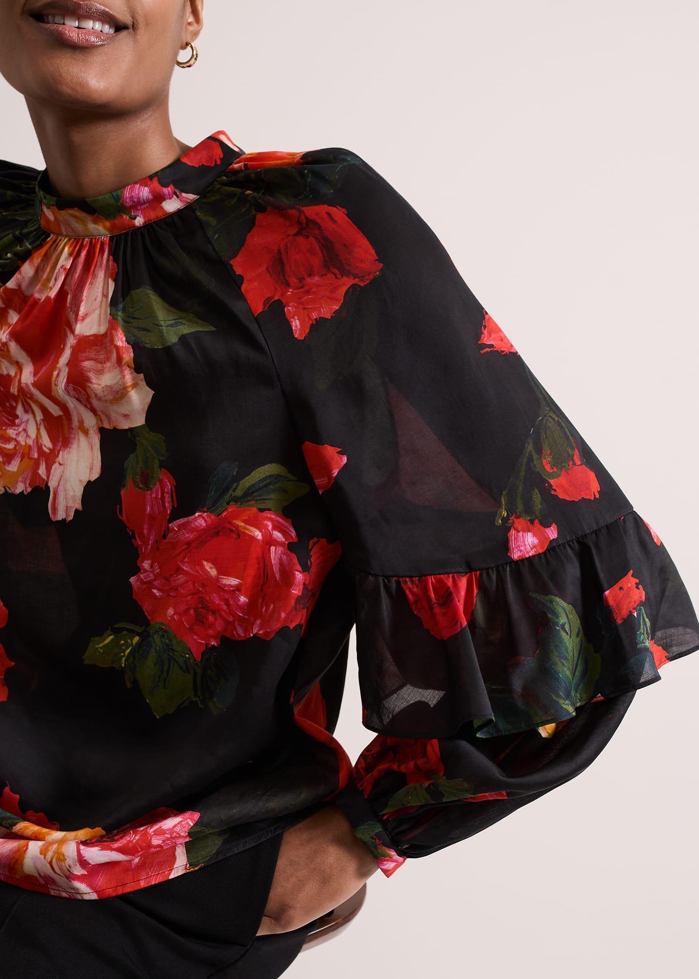 Celina Rose Print Blouse