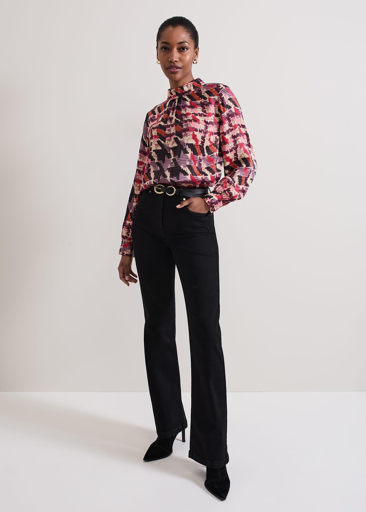 Lyla Satin Printed Blouse