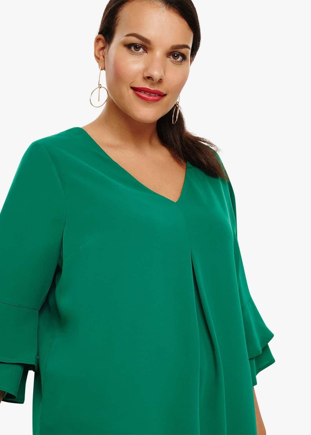Kelly Fluted Sleeve Blouse