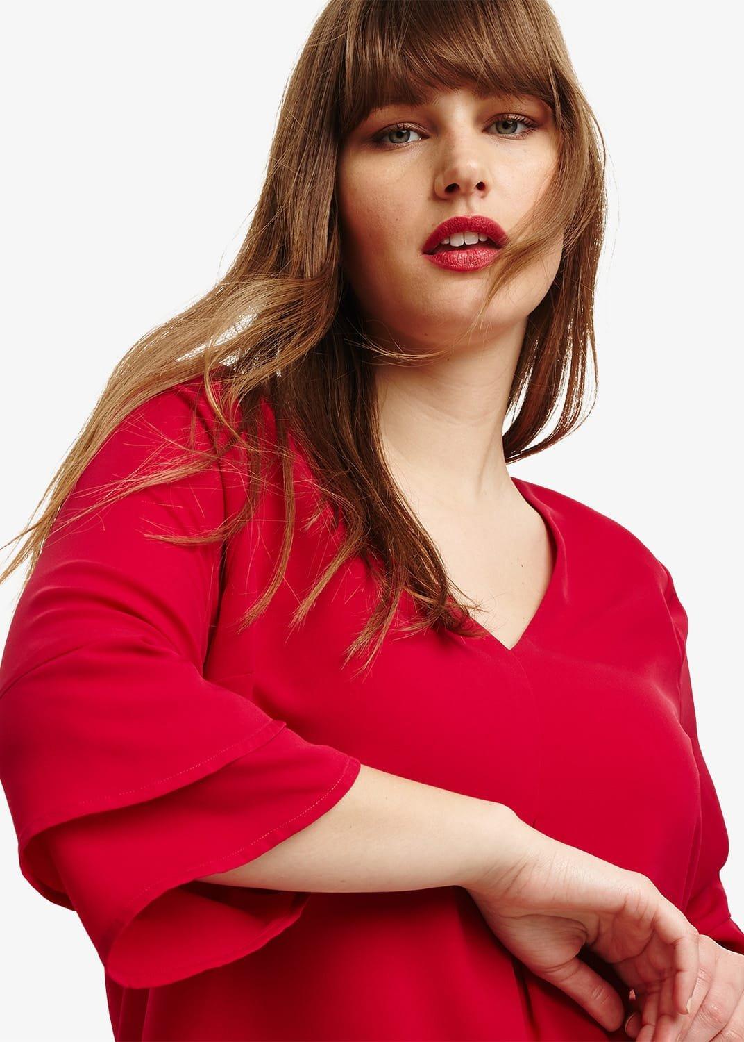 Kelly Fluted Sleeve Blouse