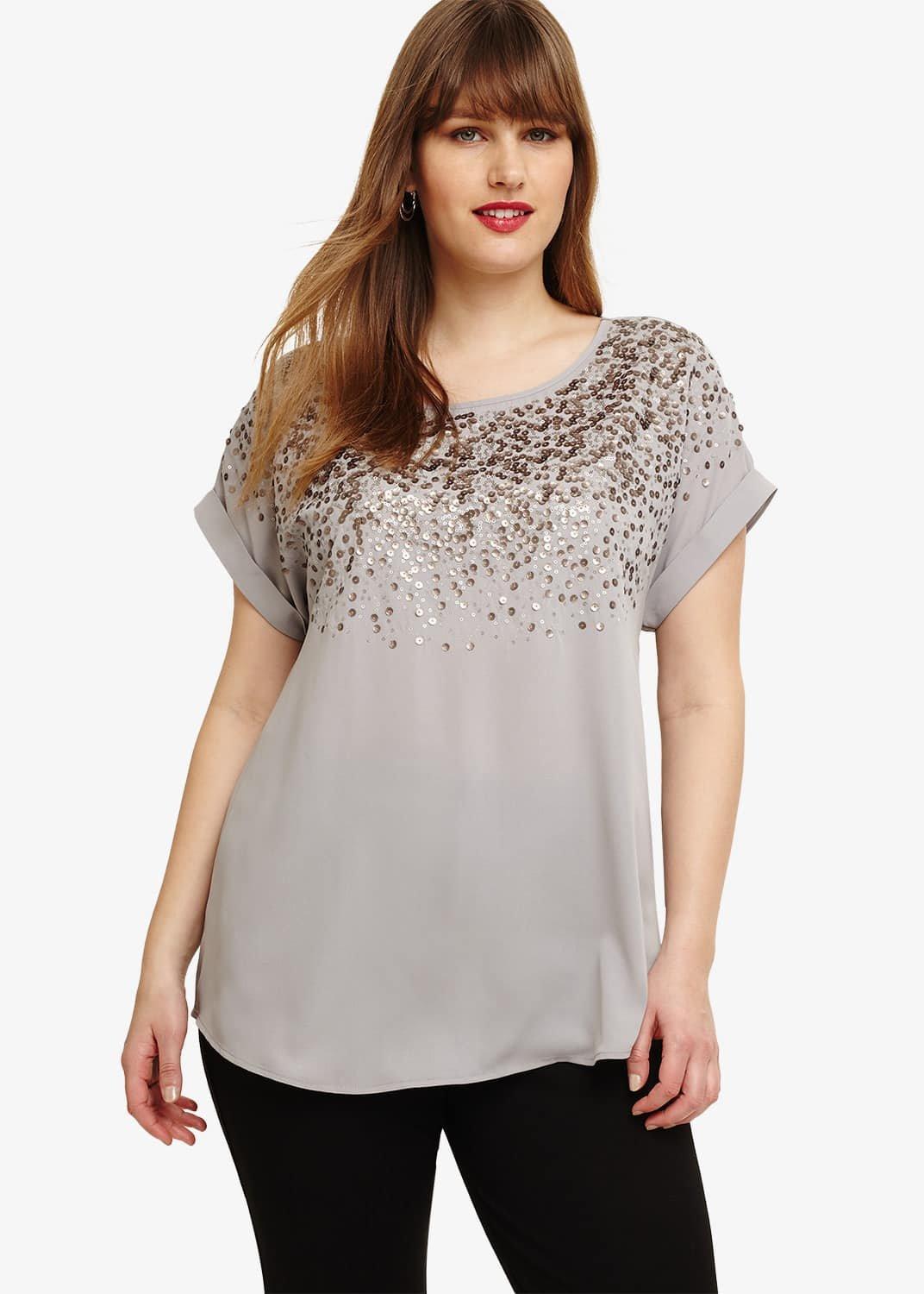 Odette Sequin Top