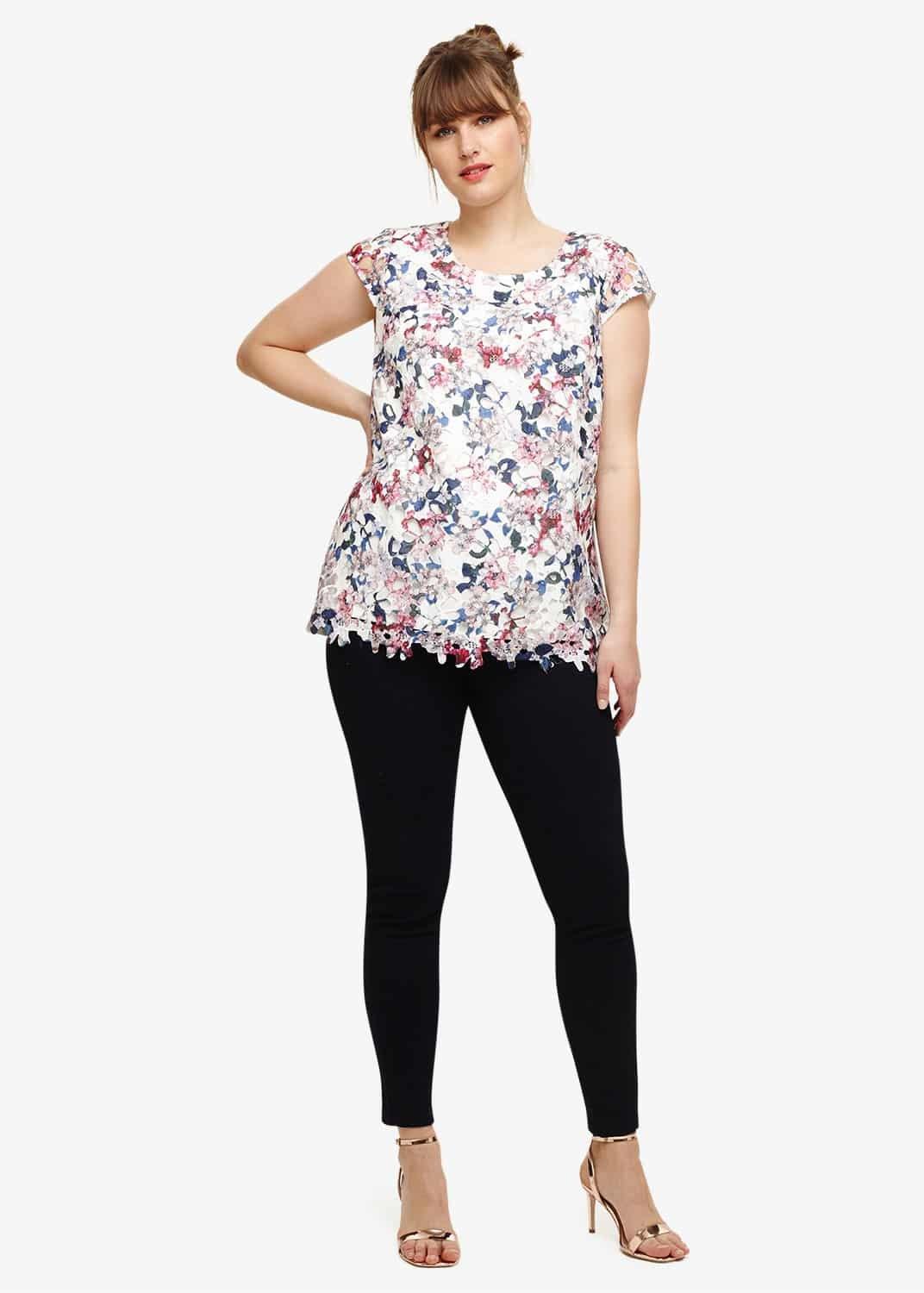 Sunny Printed Lace Top