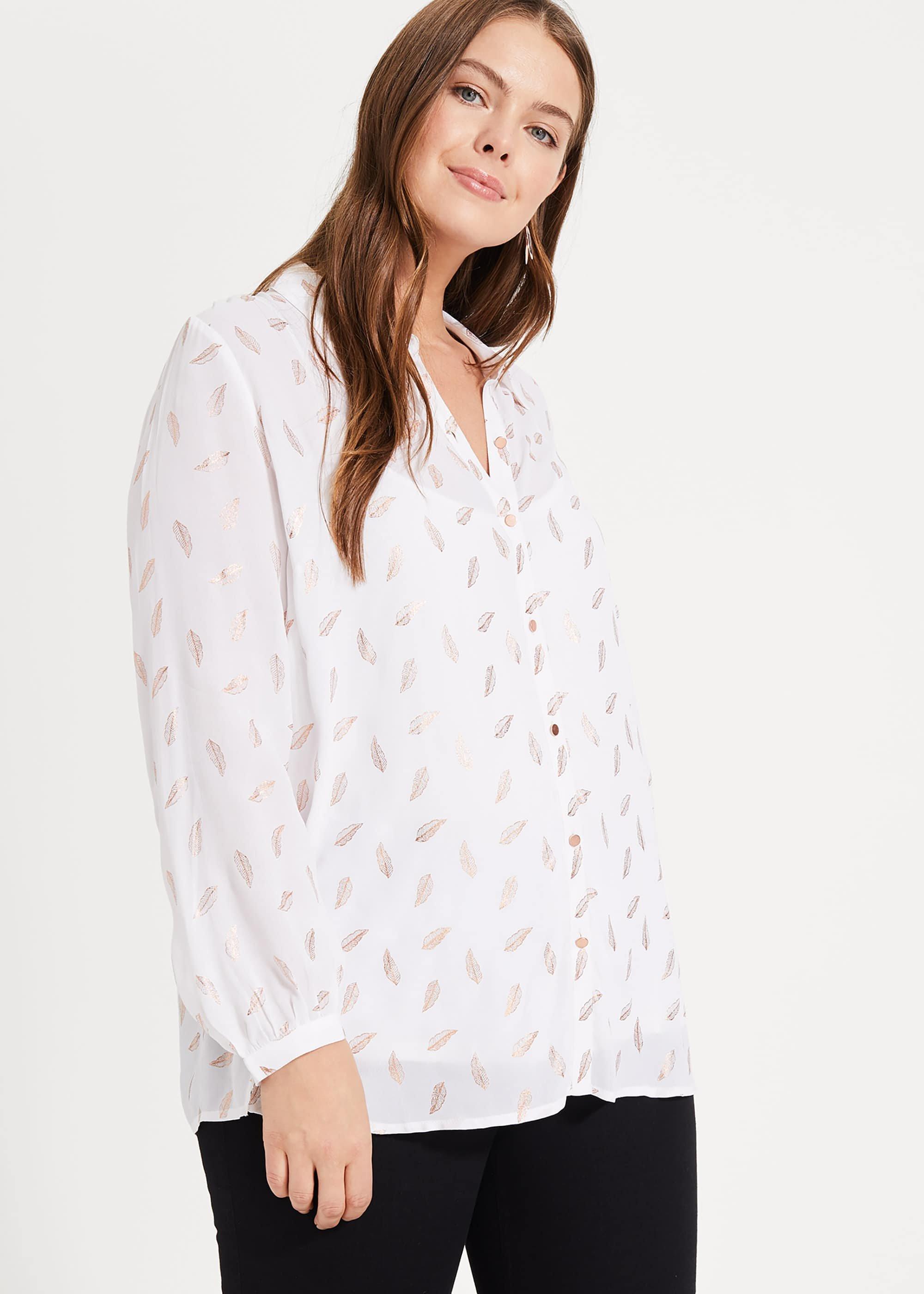Etta Foil Print Top