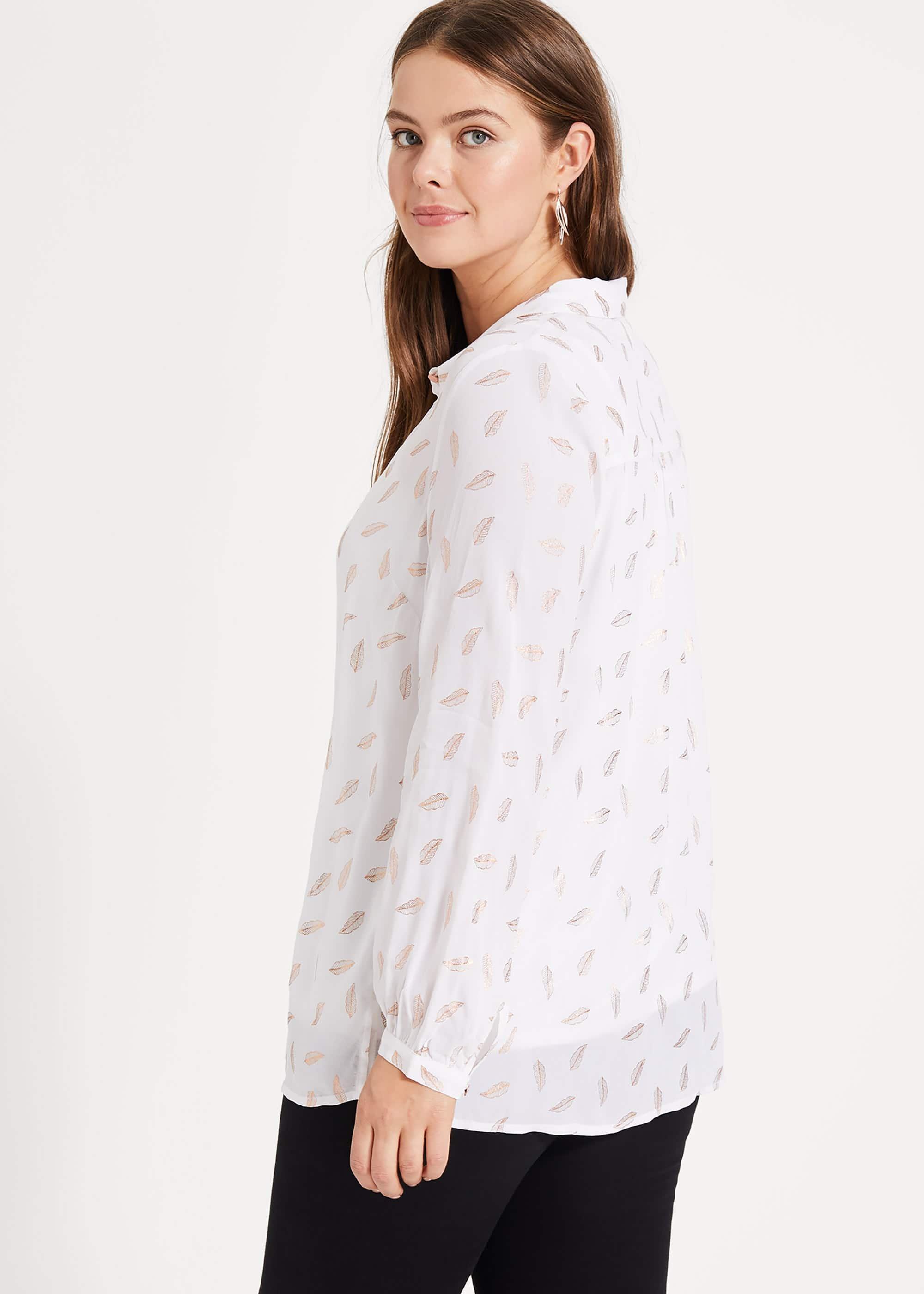 Etta Foil Print Top