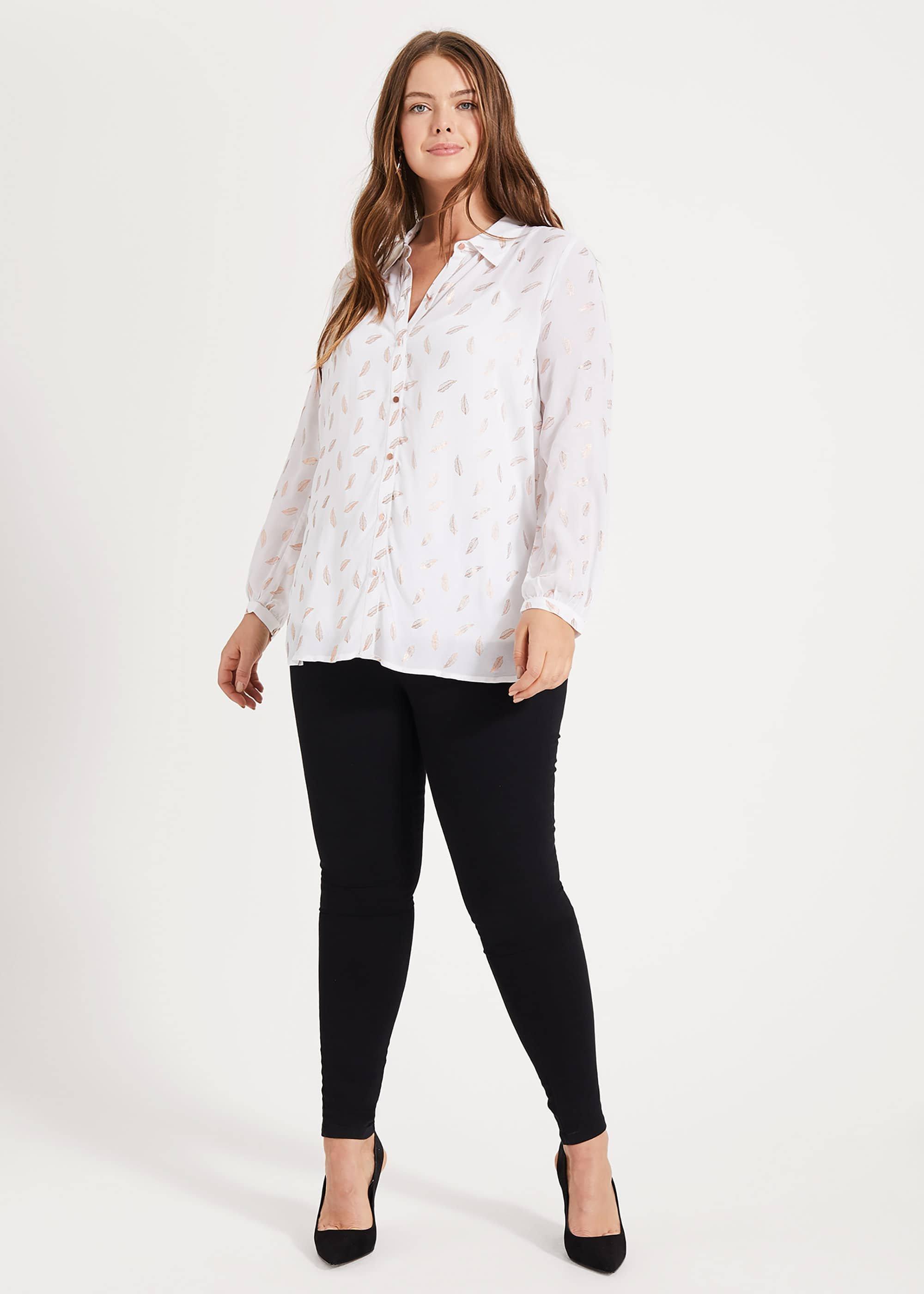 Etta Foil Print Top