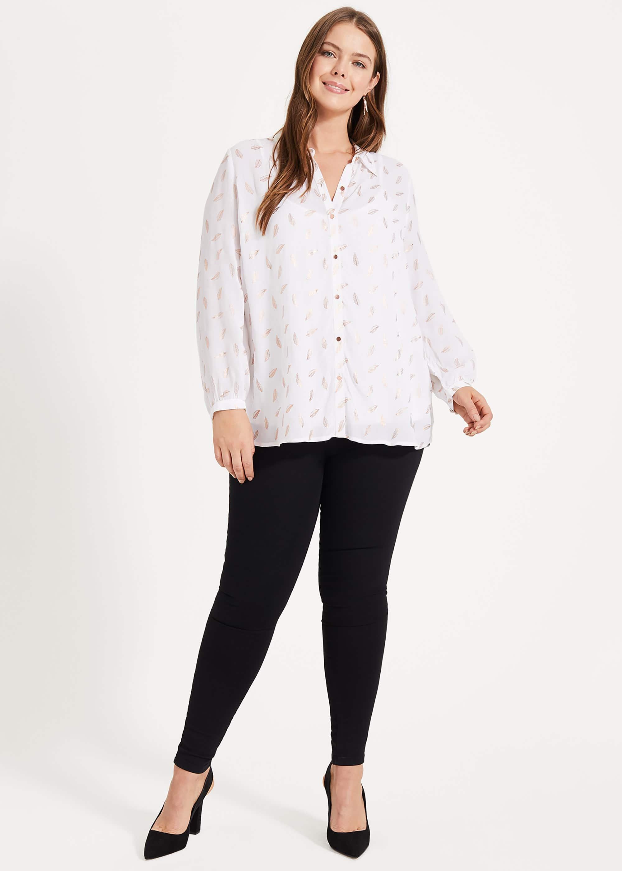 Etta Foil Print Top