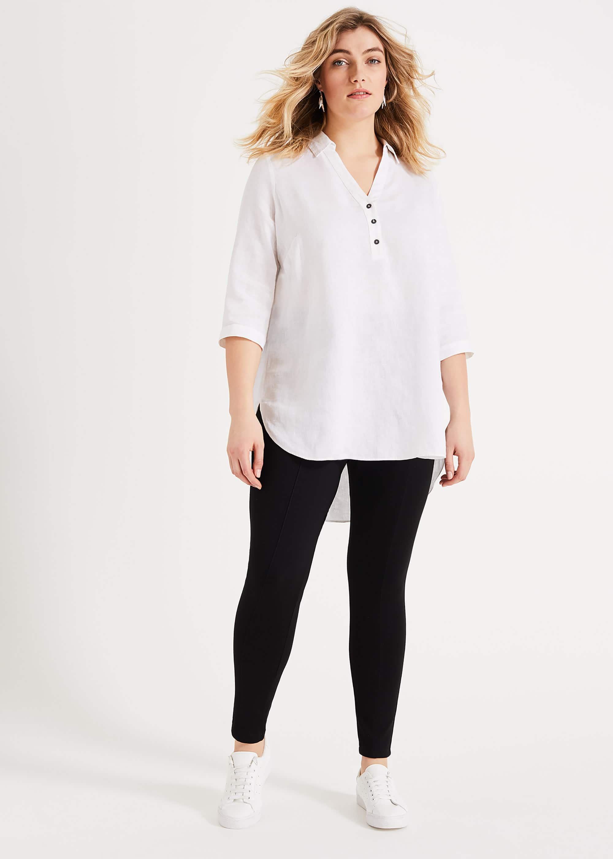 Haze Linen Longline Blouse
