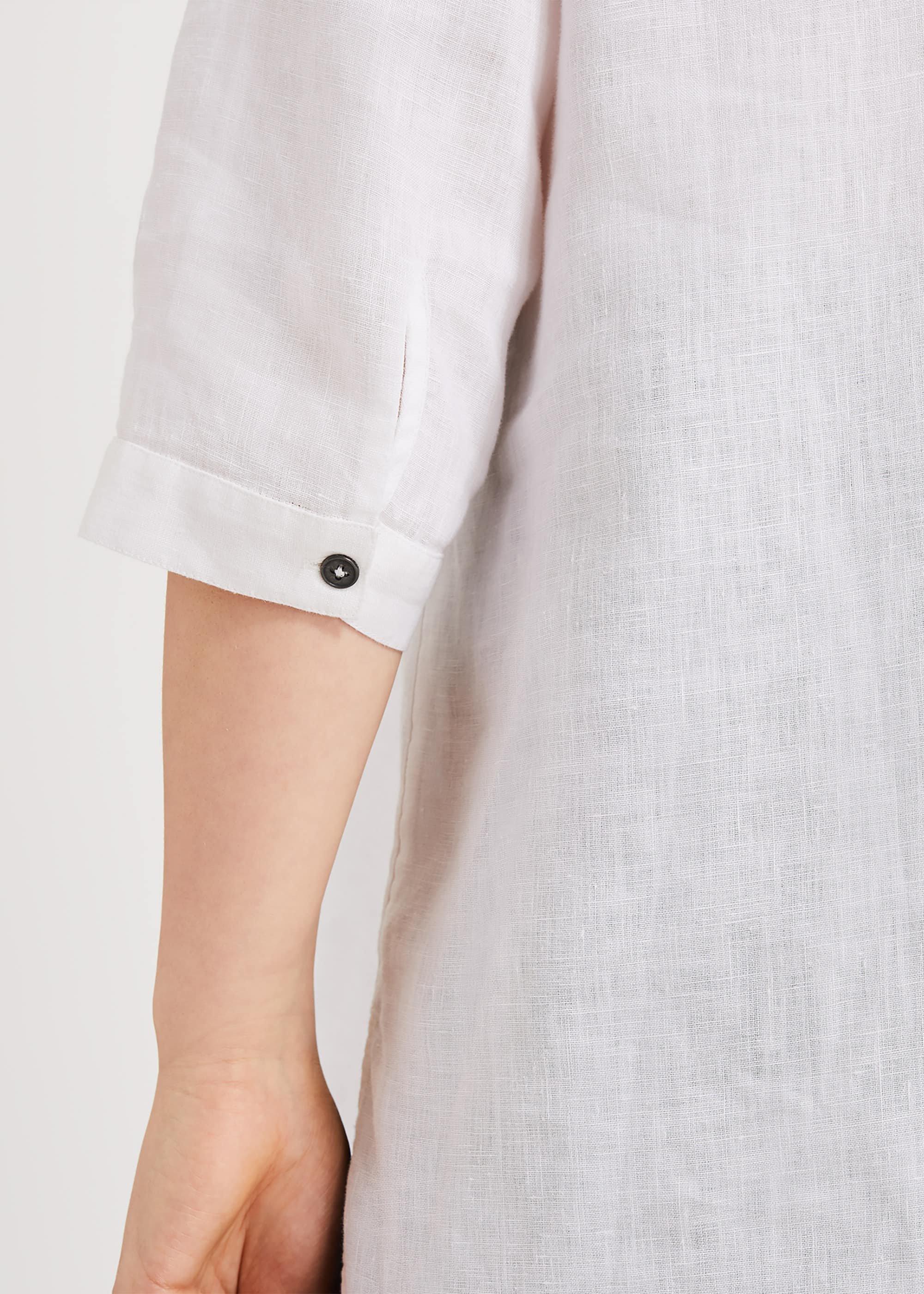 Haze Linen Longline Blouse
