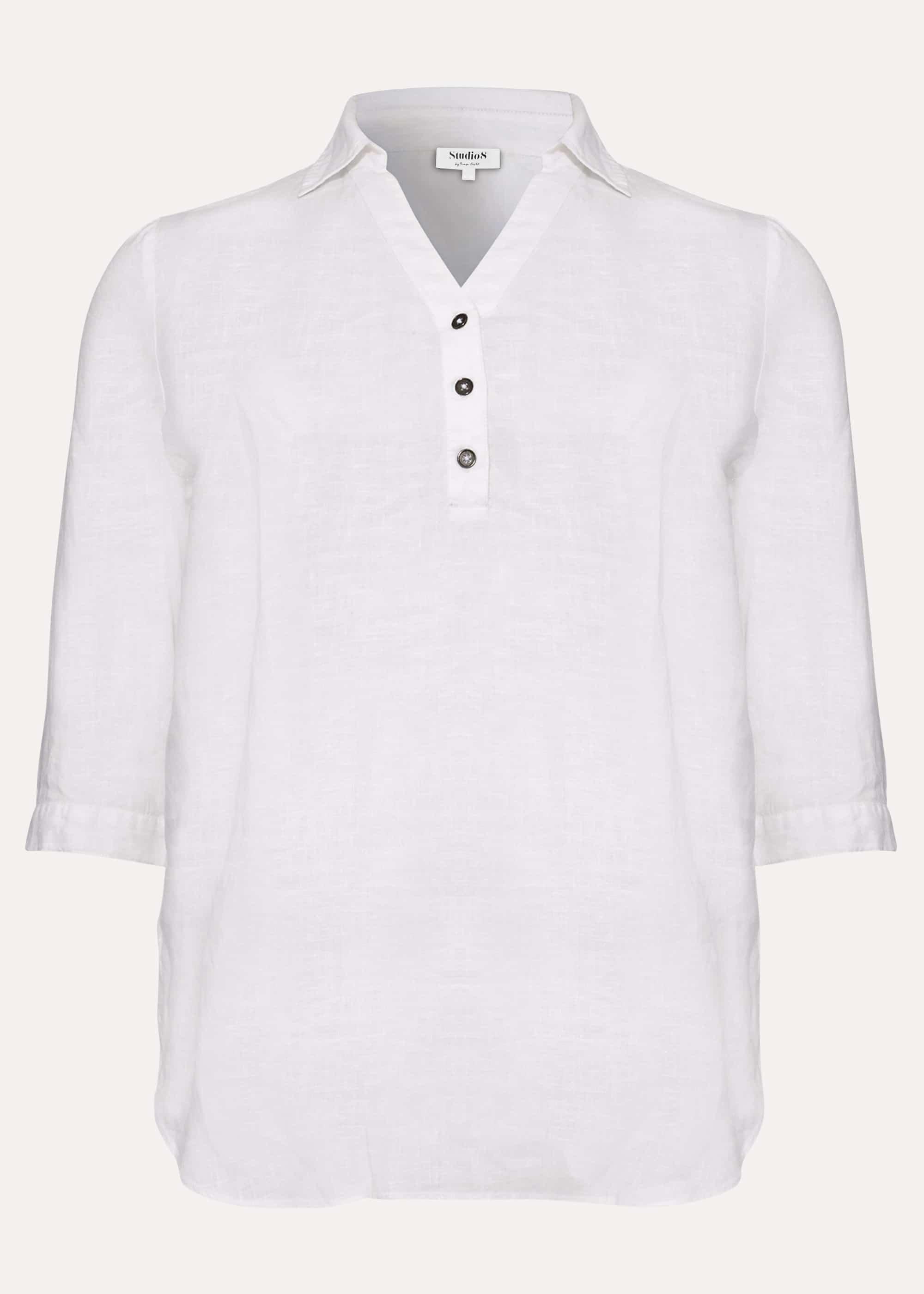 Haze Linen Longline Blouse