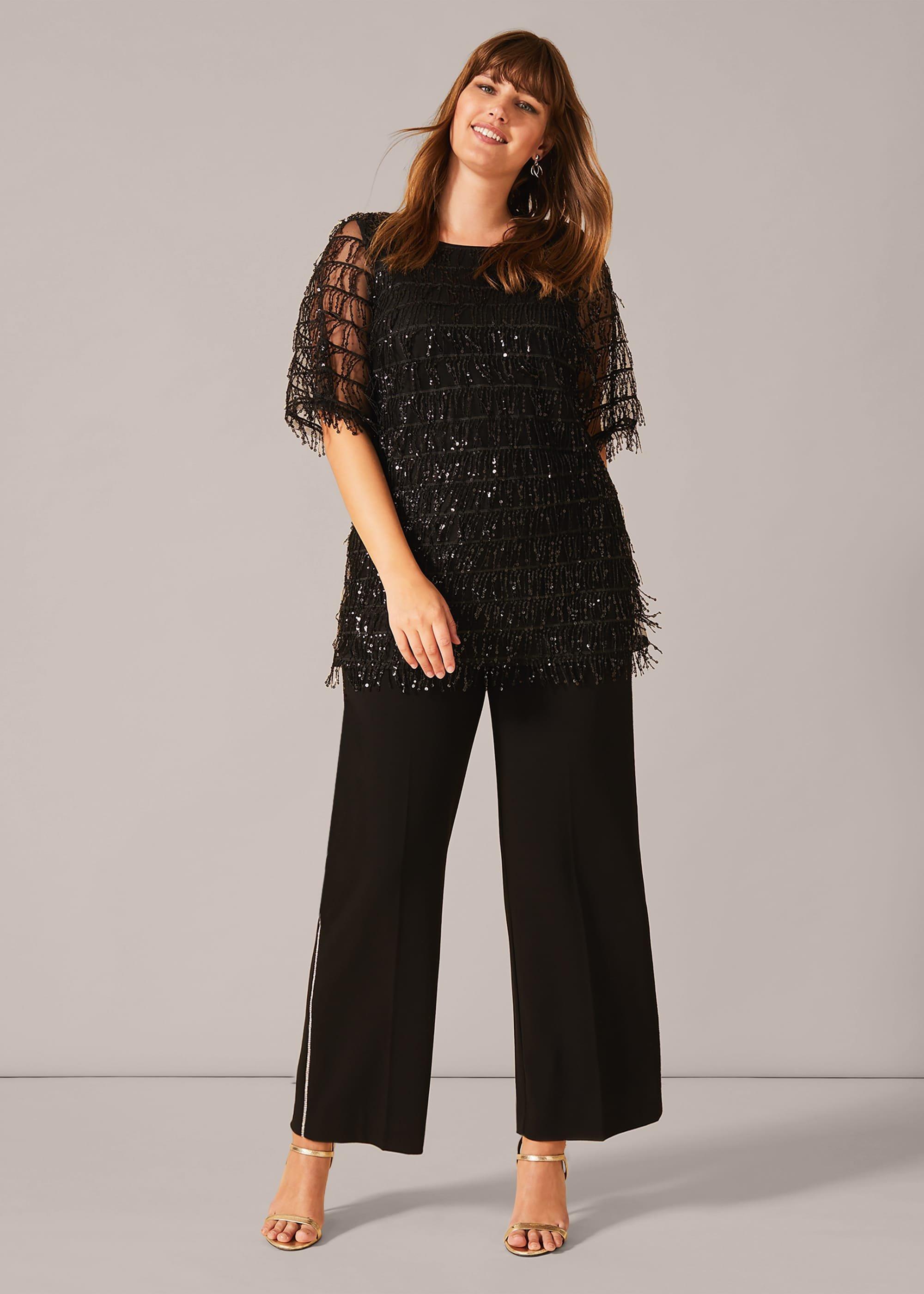 Peyton Sequin Fringe Top