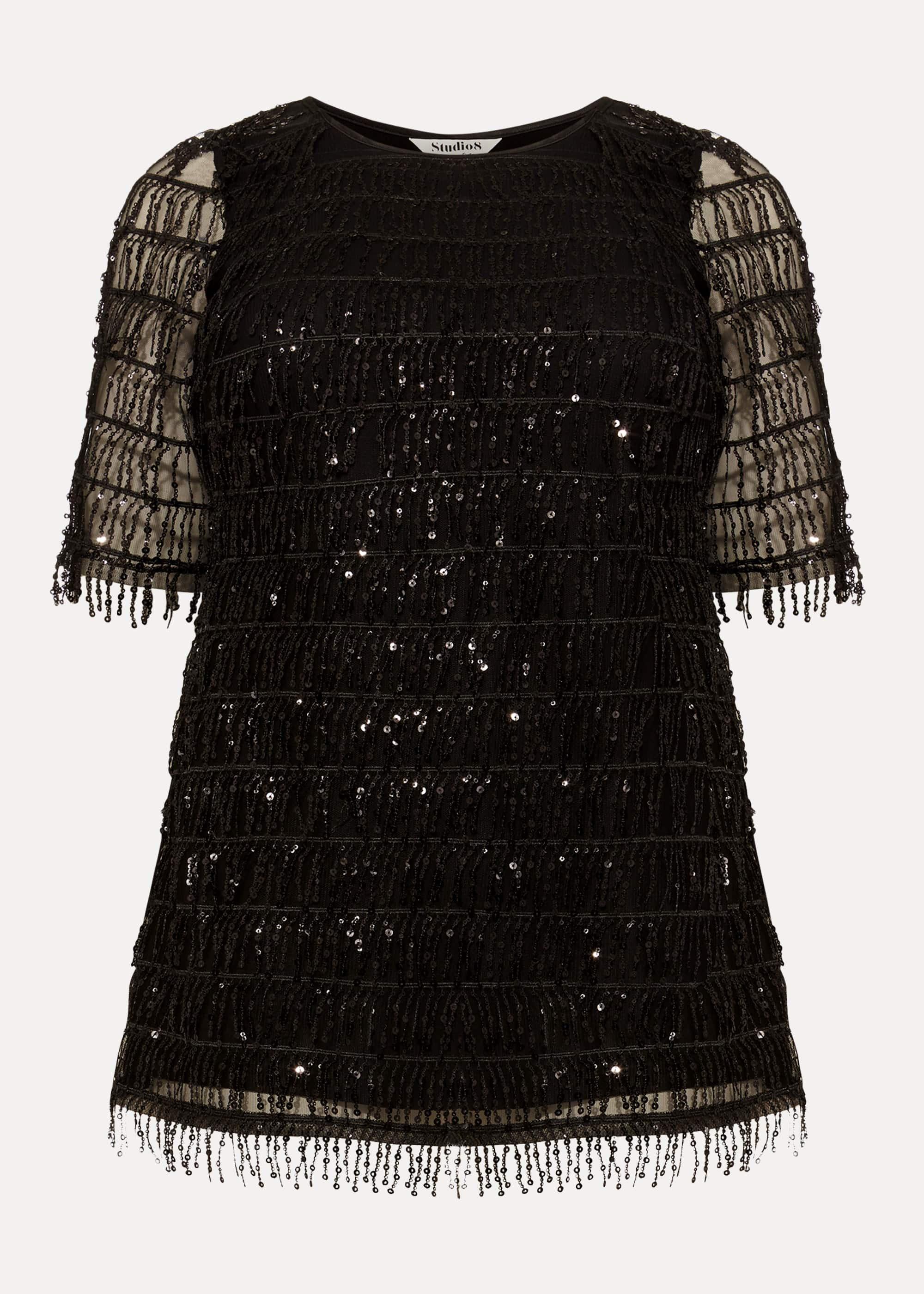 Peyton Sequin Fringe Top