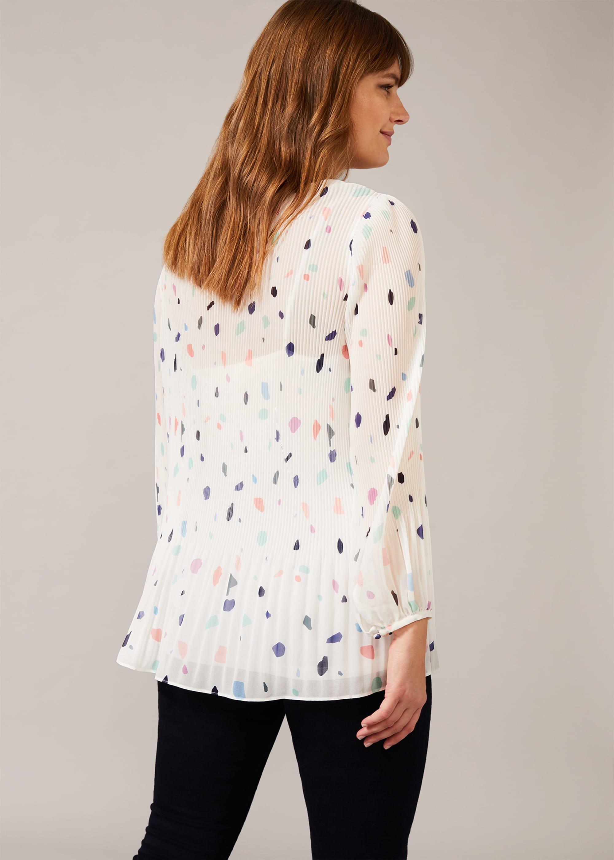 Dokota Printed Pleated Blouse