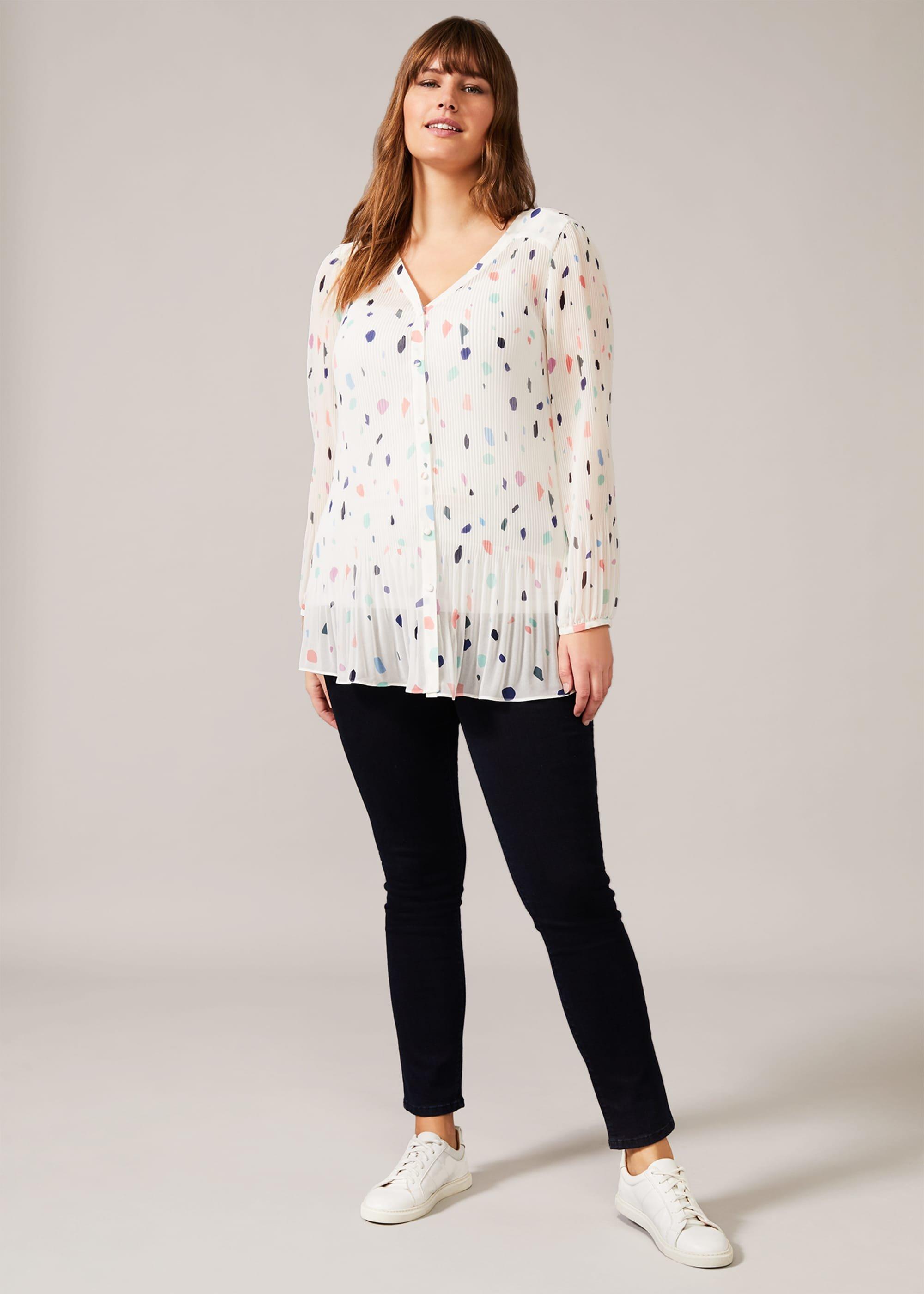 Dokota Printed Pleated Blouse