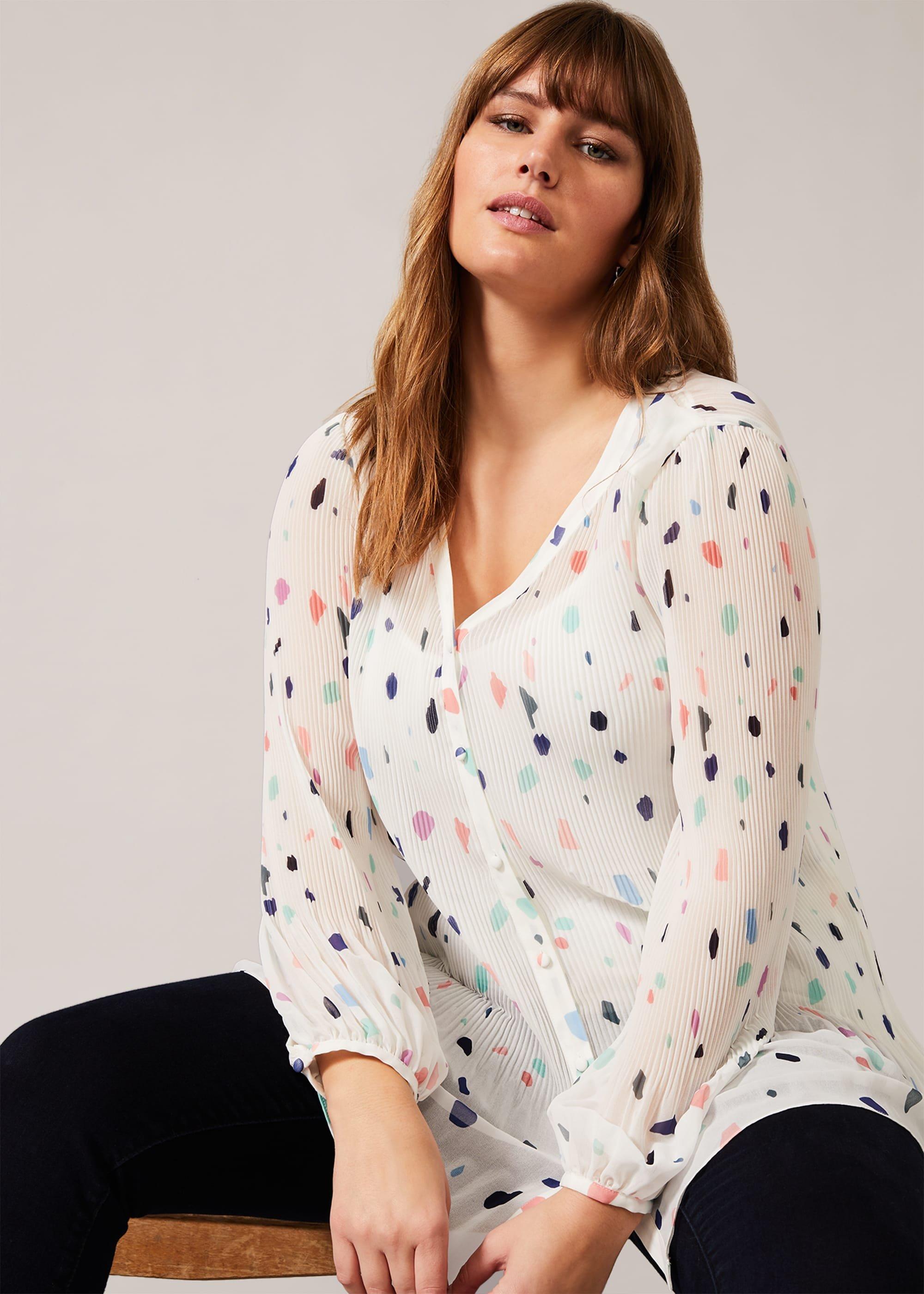 Dokota Printed Pleated Blouse