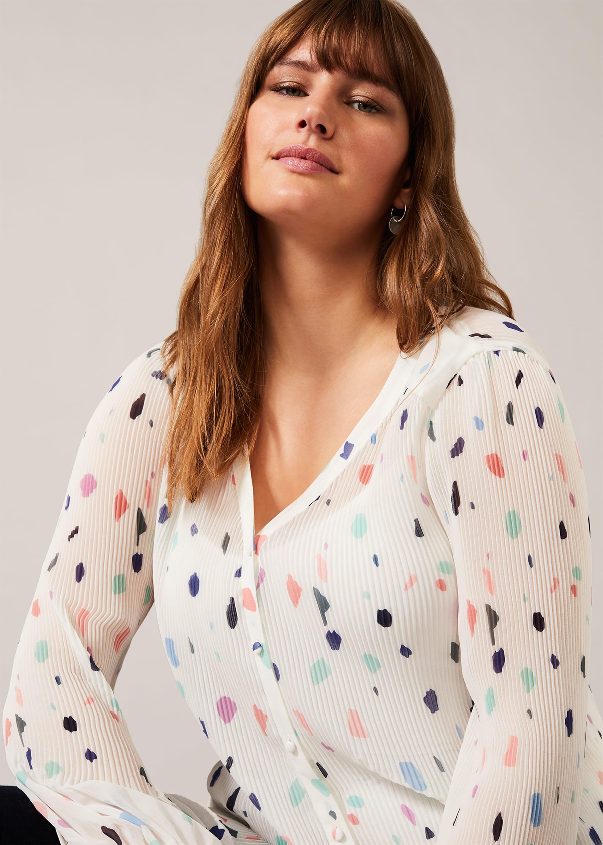 Dokota Printed Pleated Blouse