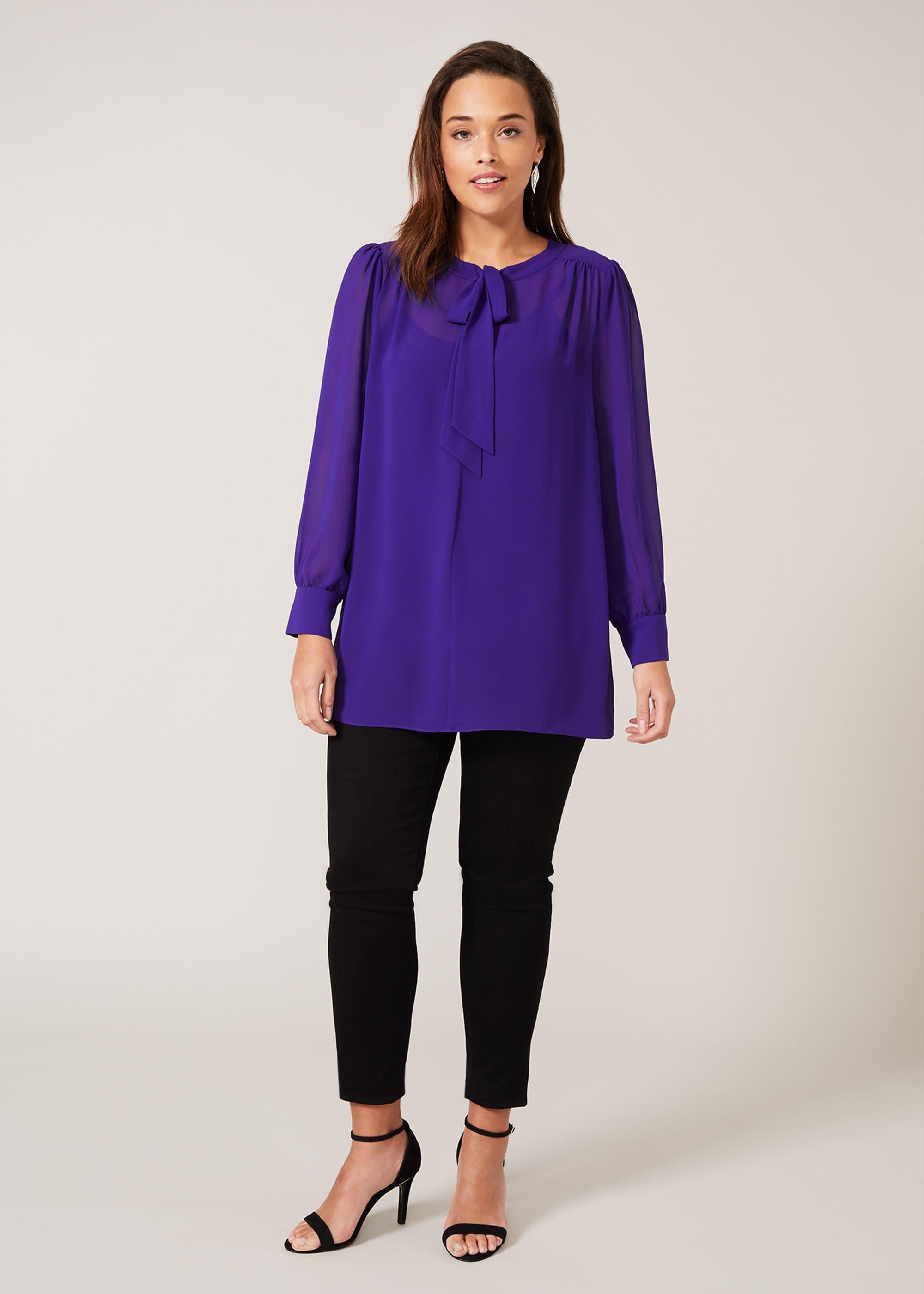 Cassie Tie-Neck Blouse