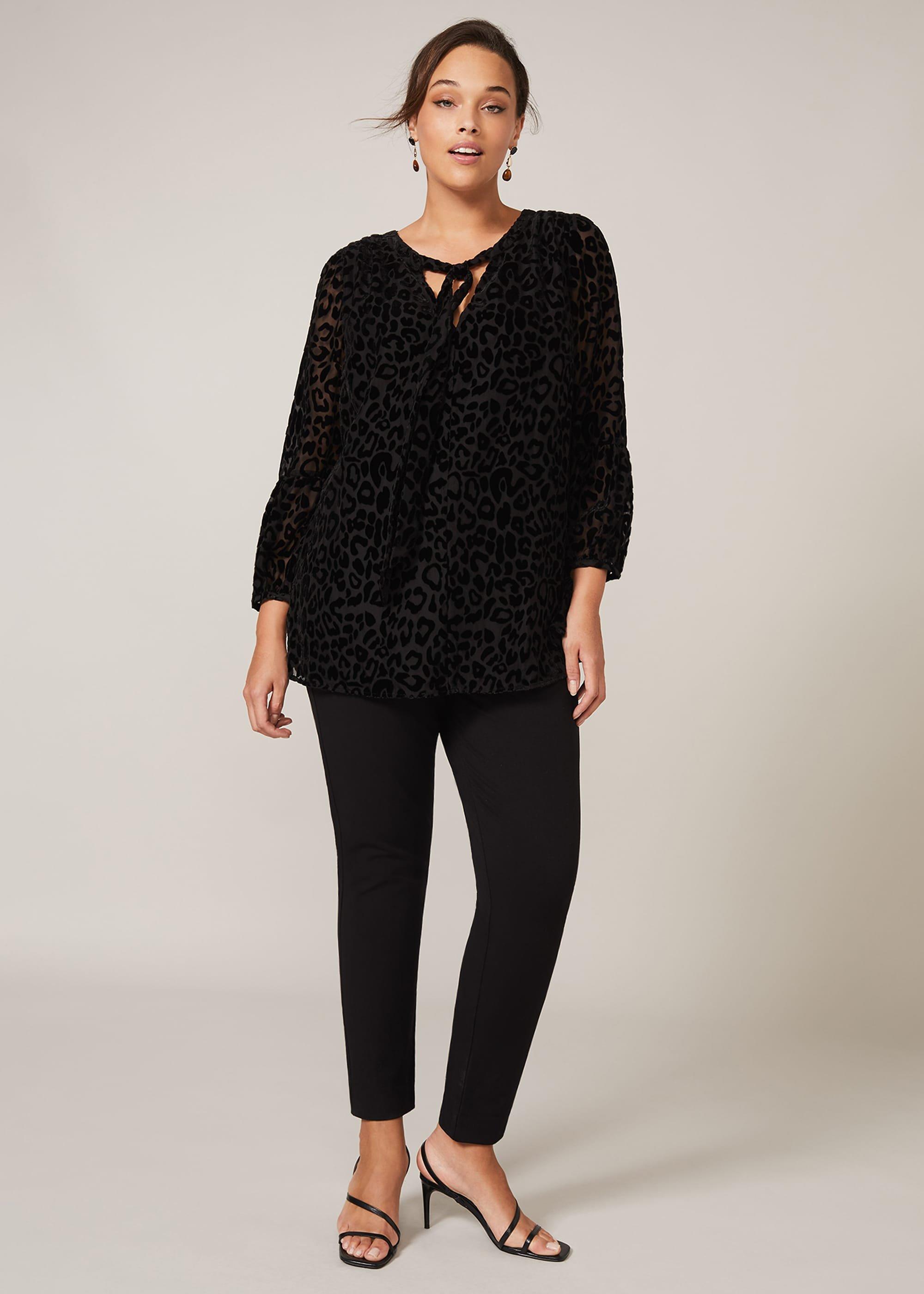 Fanella Velvet Leopard Top
