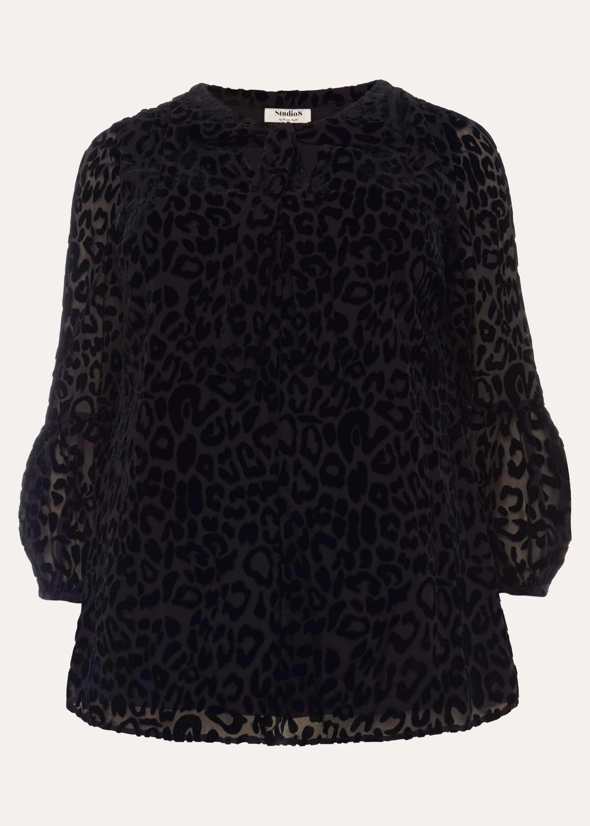 Fanella Velvet Leopard Top