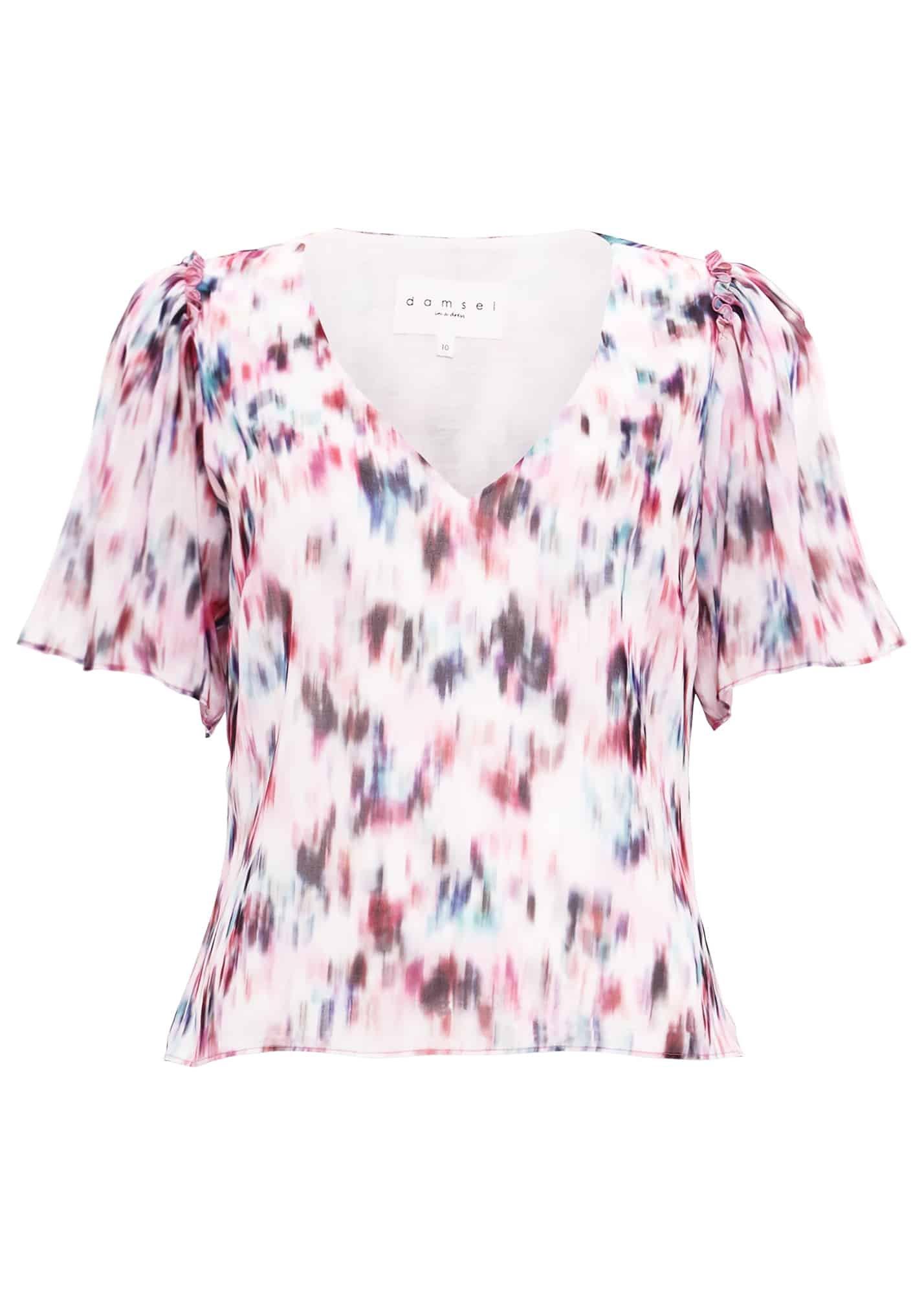 Indi Rainbow Ikat Printed Blouse