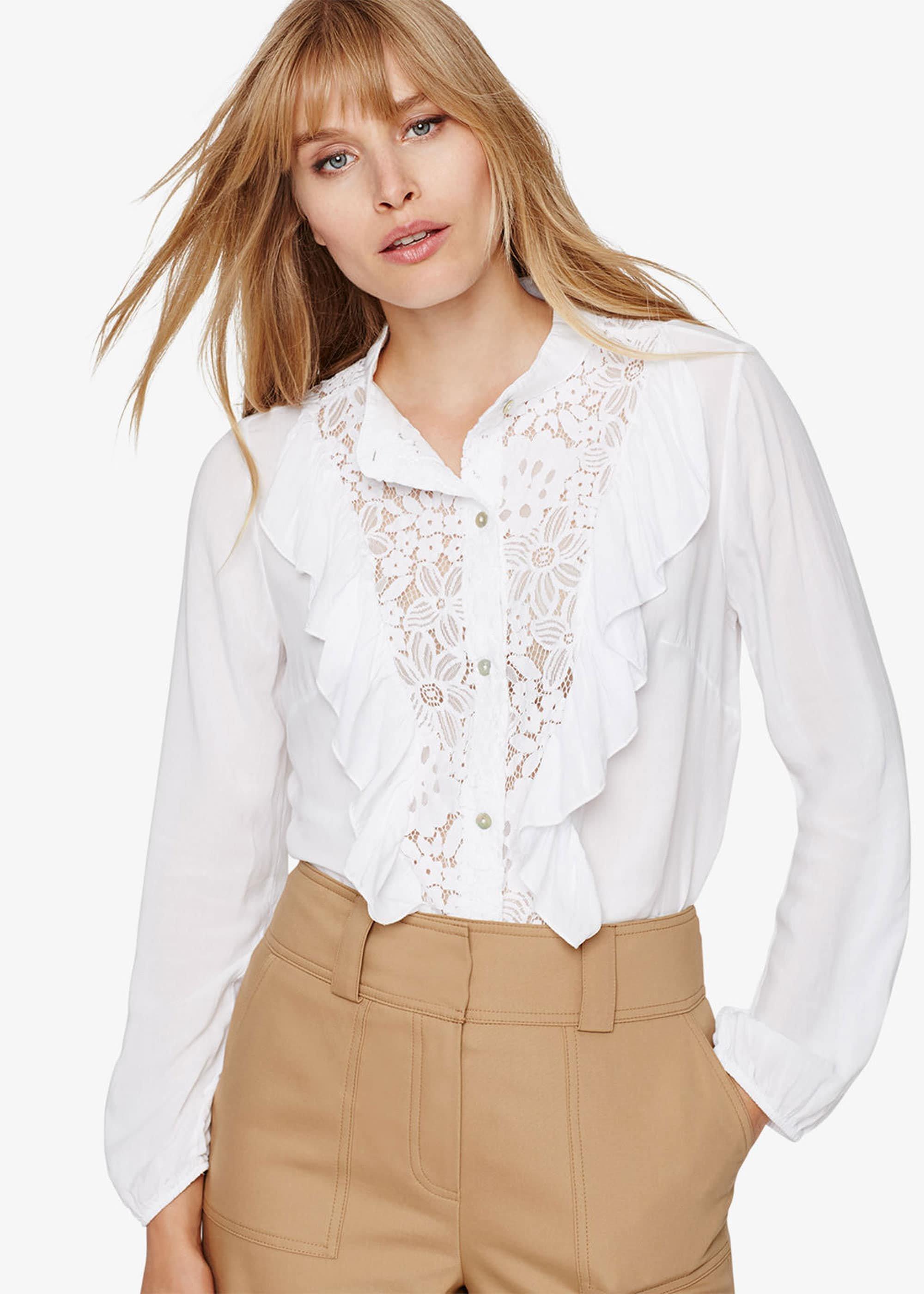 Eloisa Lace Ruffle Blouse