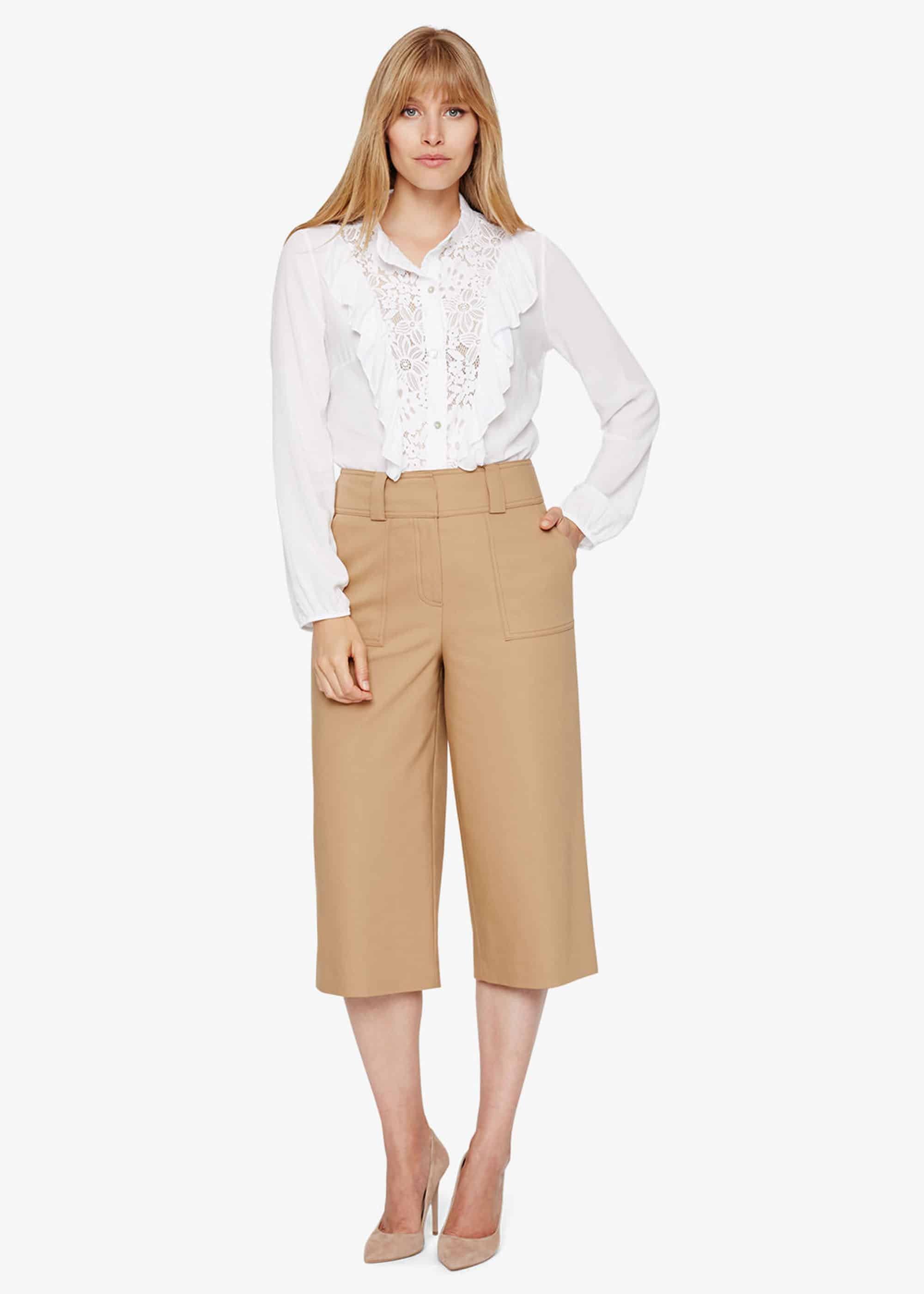 Eloisa Lace Ruffle Blouse