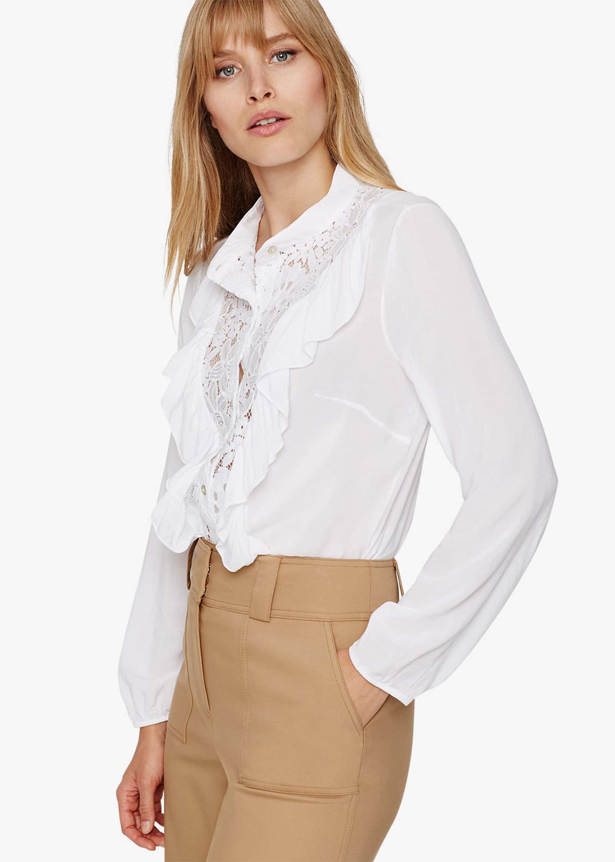 Eloisa Lace Ruffle Blouse