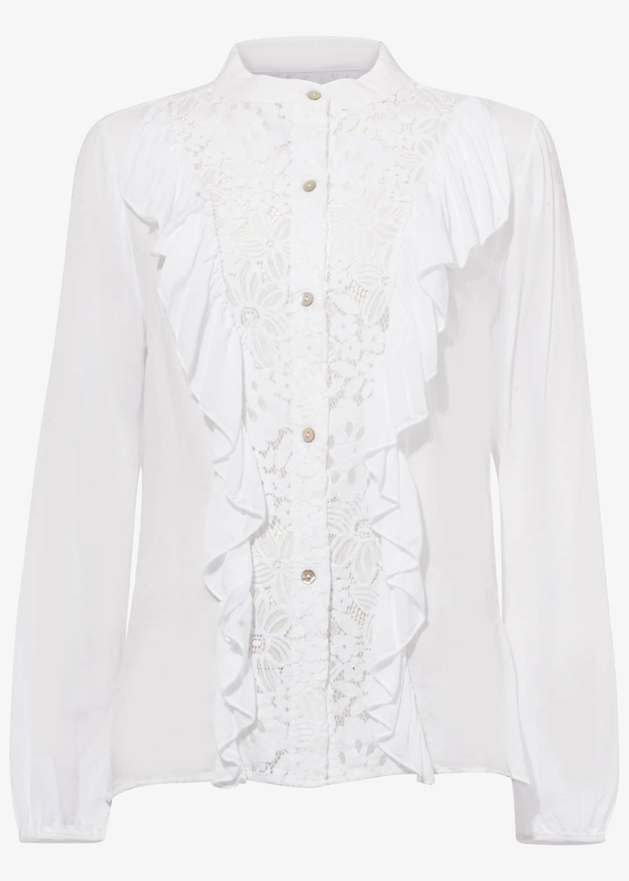 Eloisa Lace Ruffle Blouse