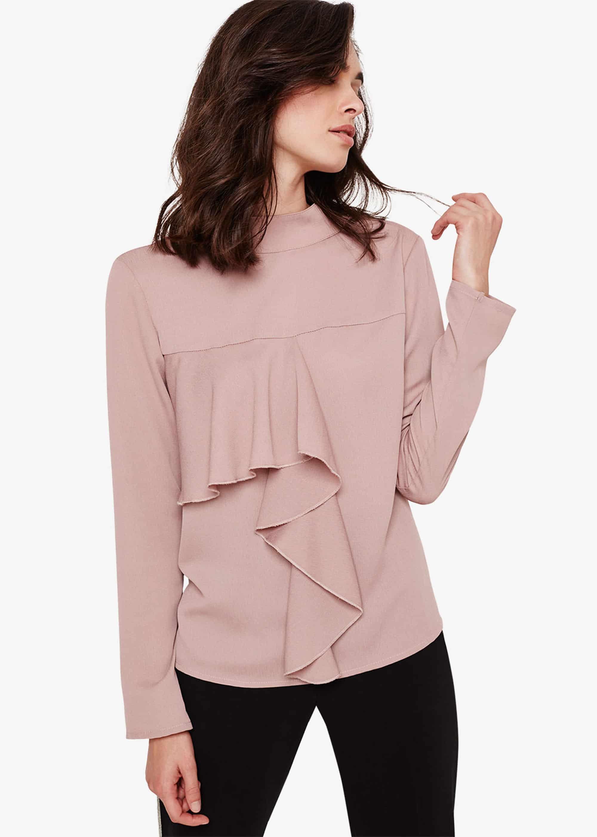 Hayes Drape Front Blouse