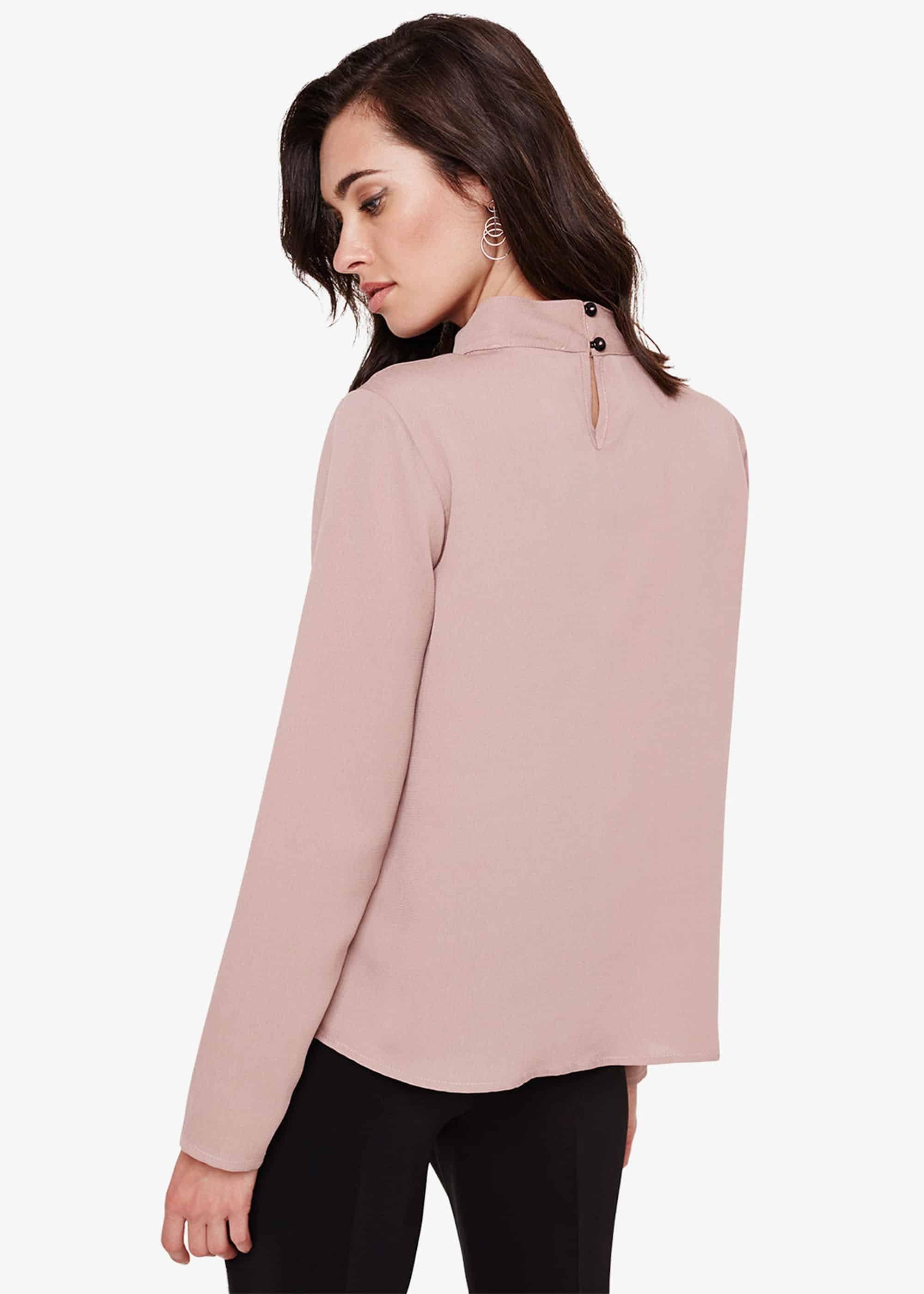 Hayes Drape Front Blouse