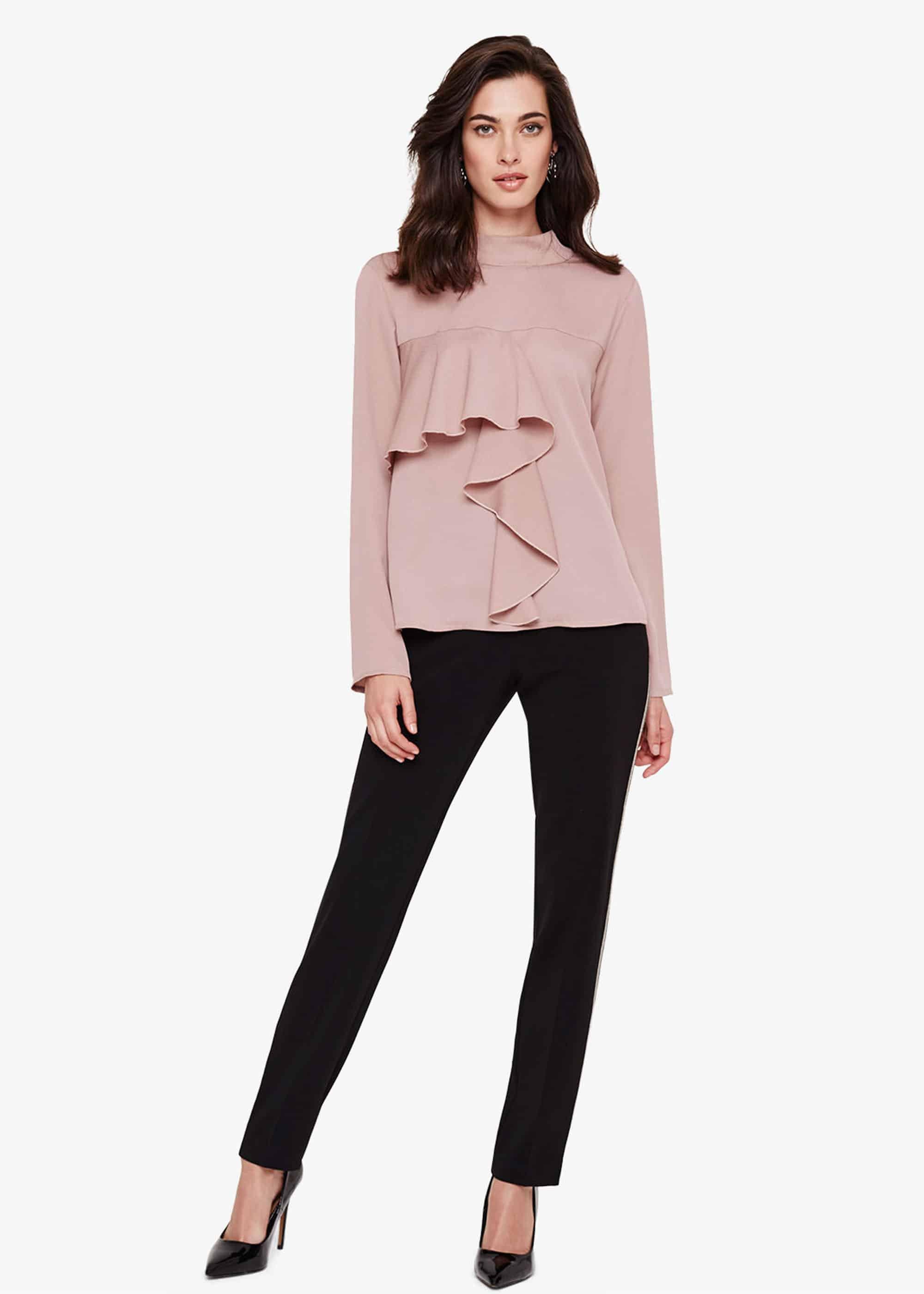 Hayes Drape Front Blouse
