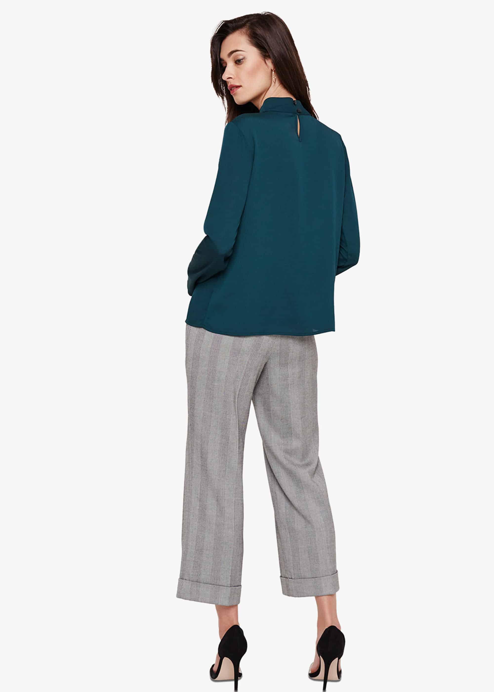 Hayes Drape Front Blouse