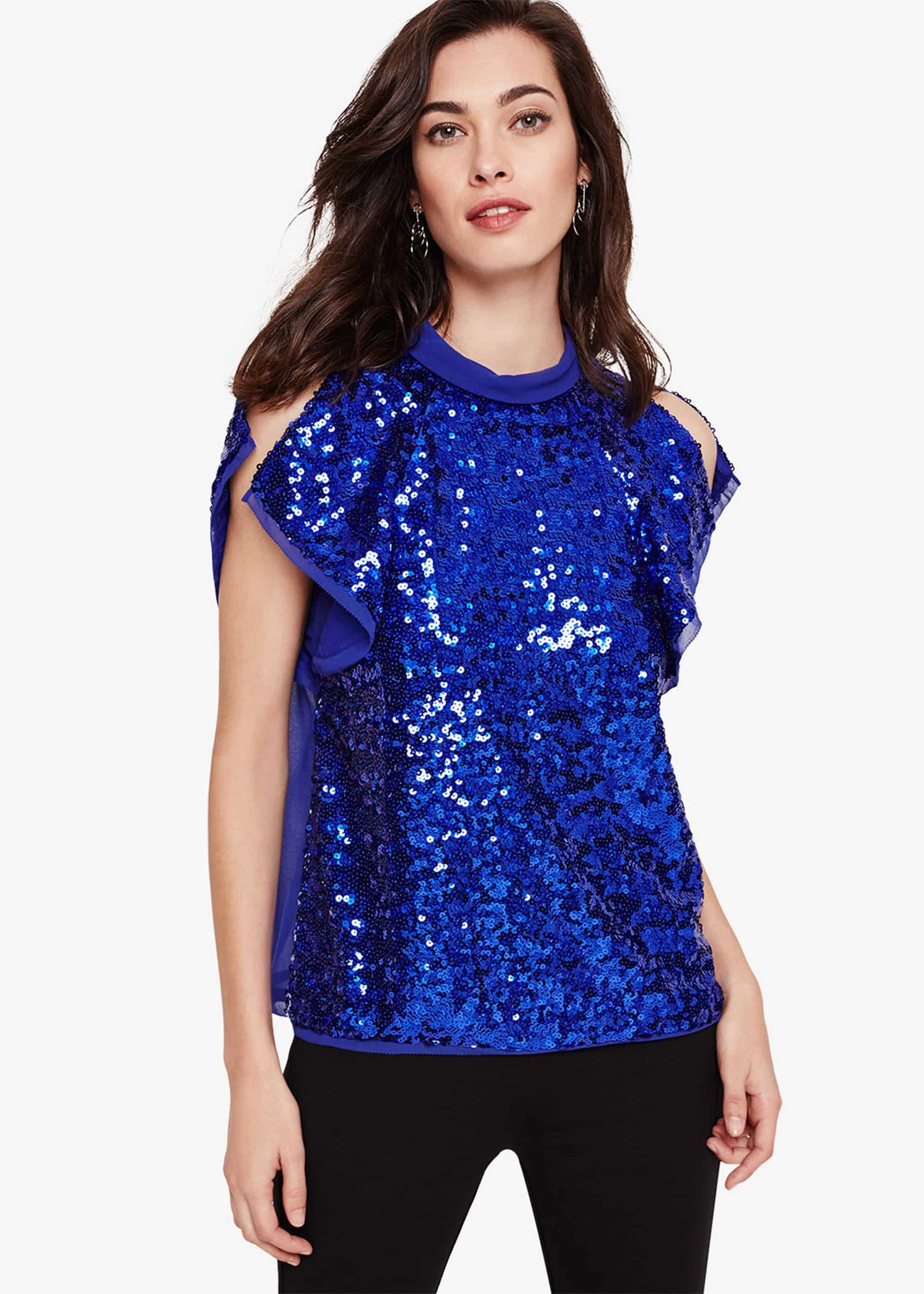 Tally Sequin Blouse