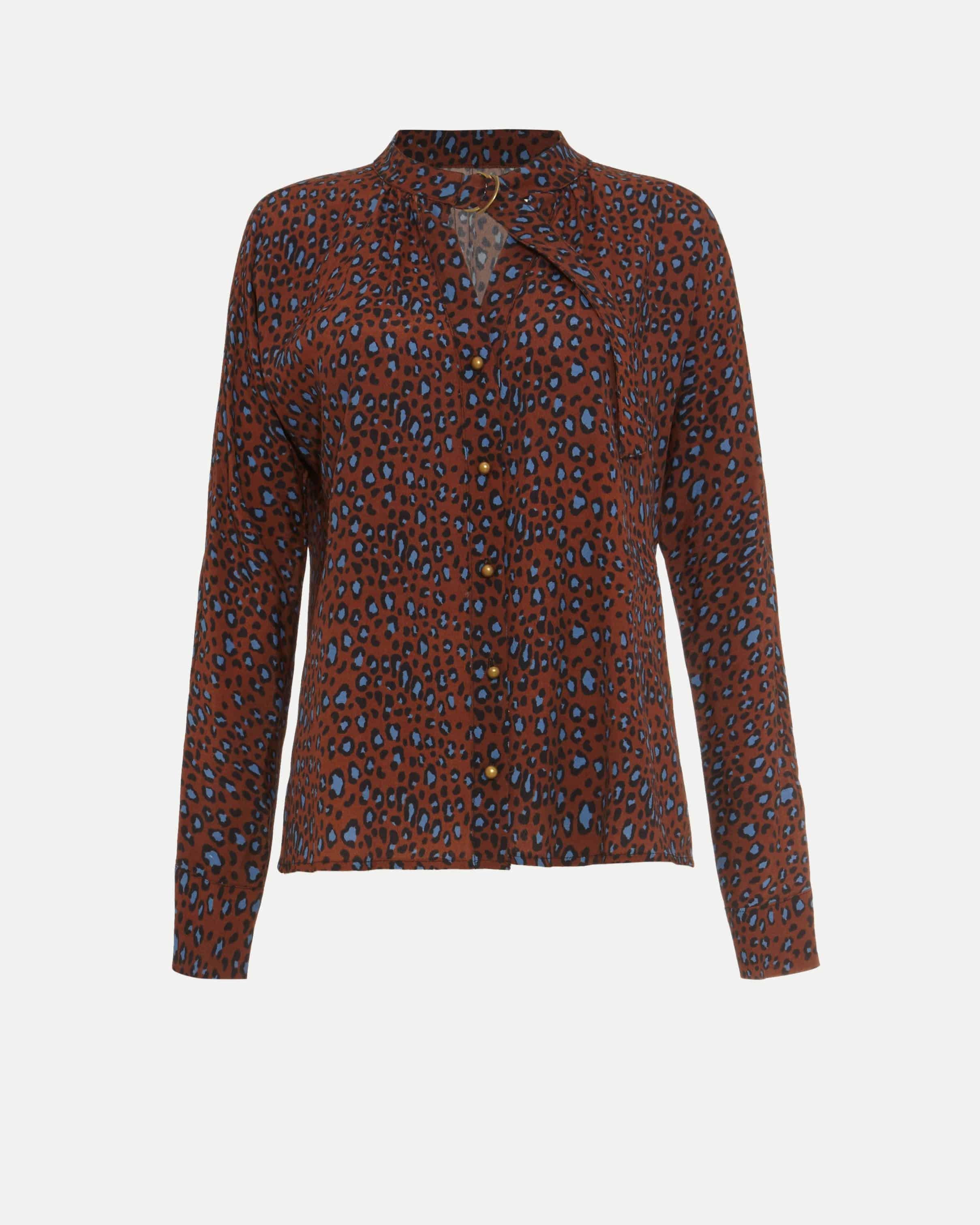 Ria Animal Print Blouse