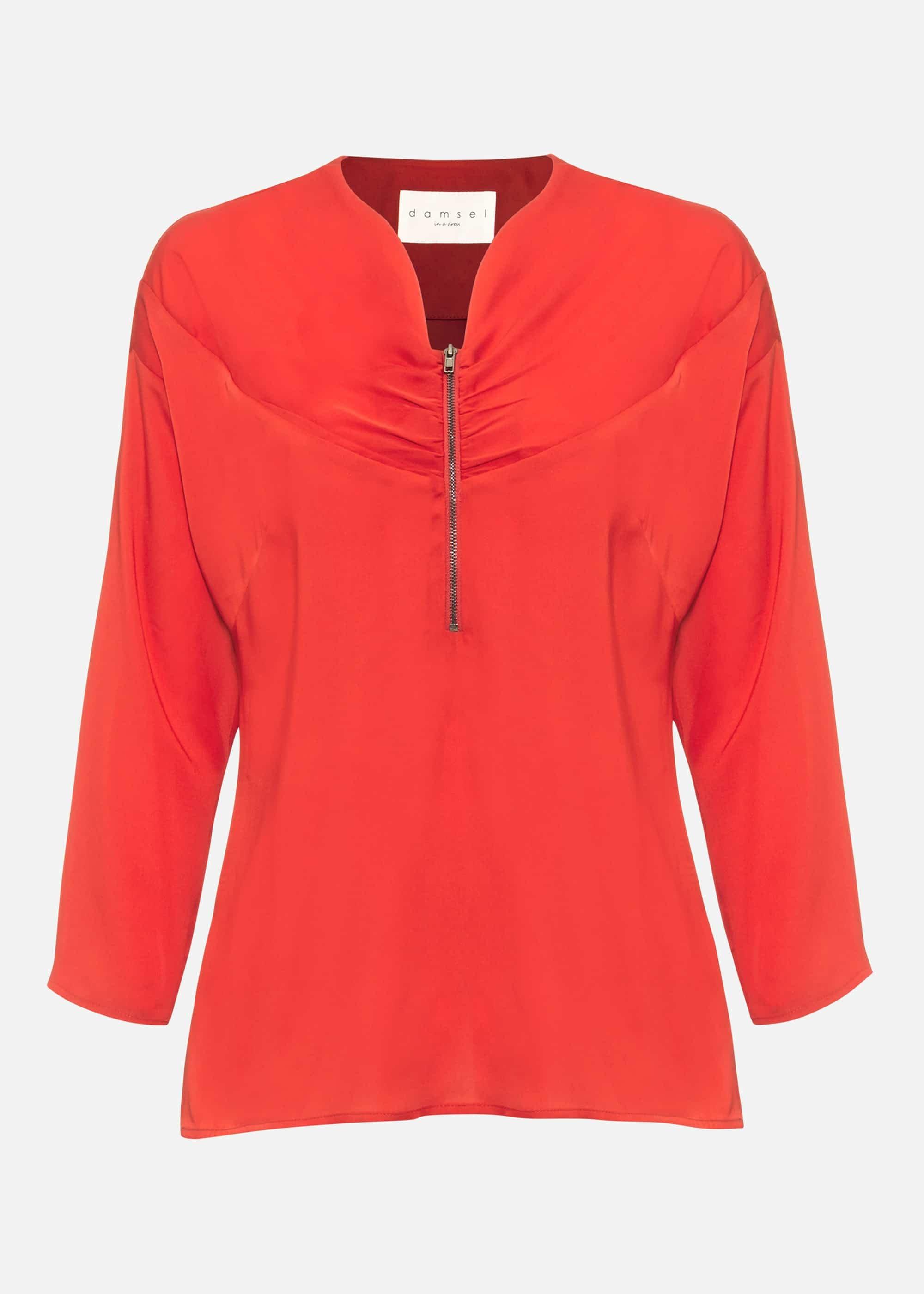 Alessia Zip Front Blouse