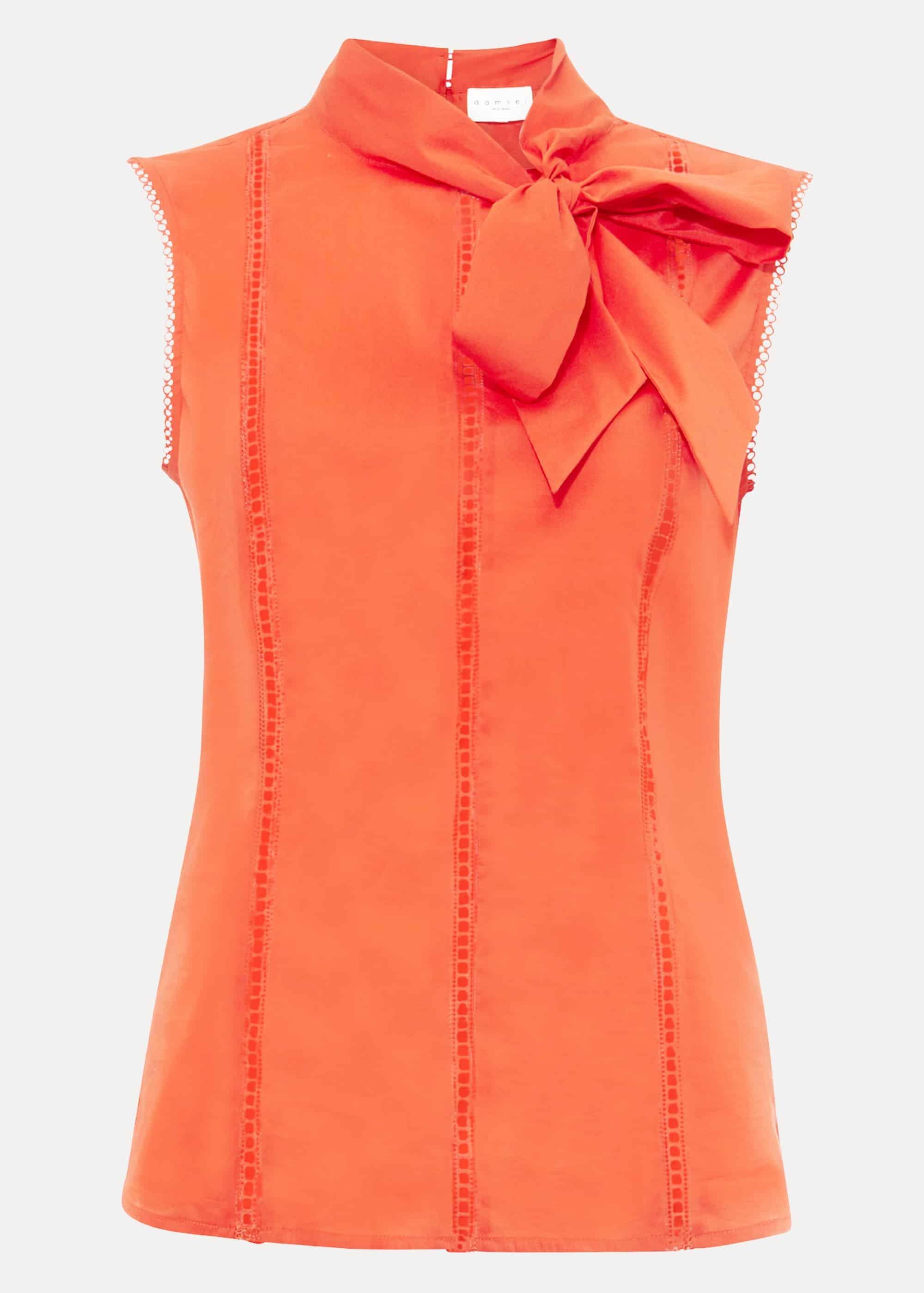Caydence Cotton Pussybow Blouse