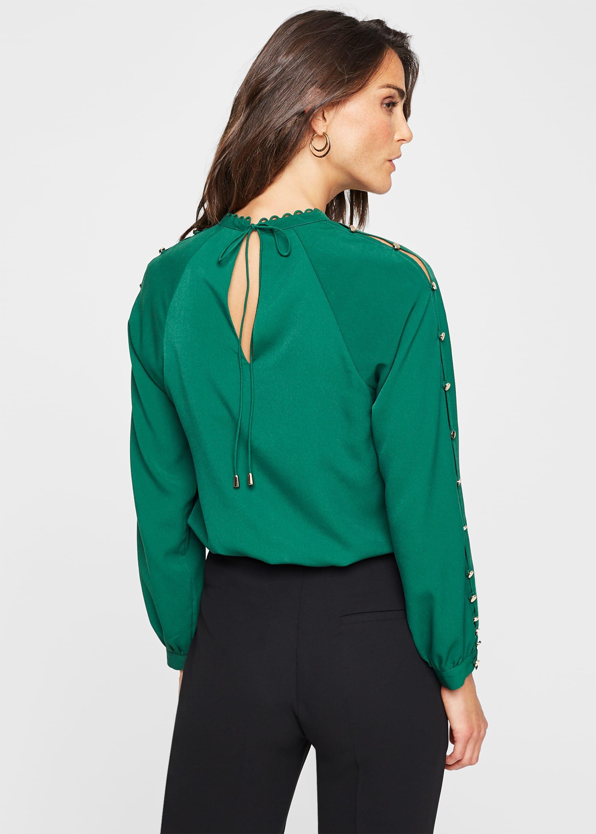 Evonne Button Detail Blouse