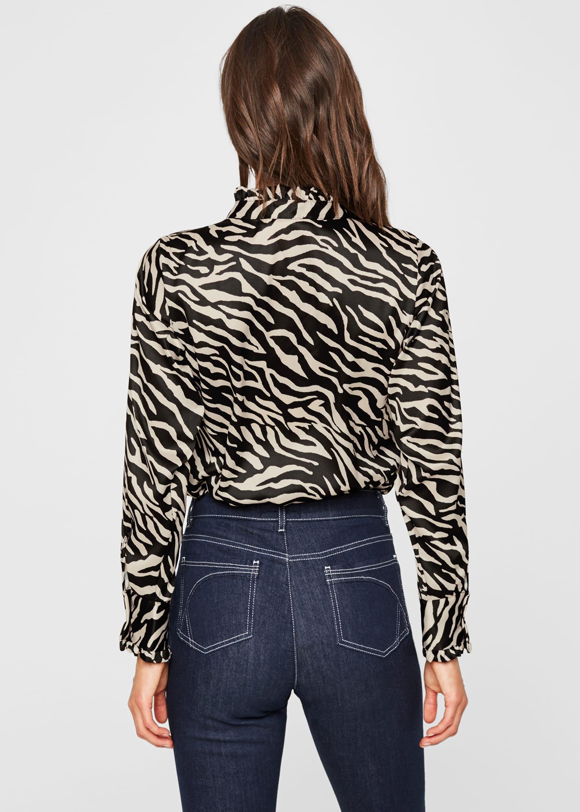 Aimee Zebra Print Blouse