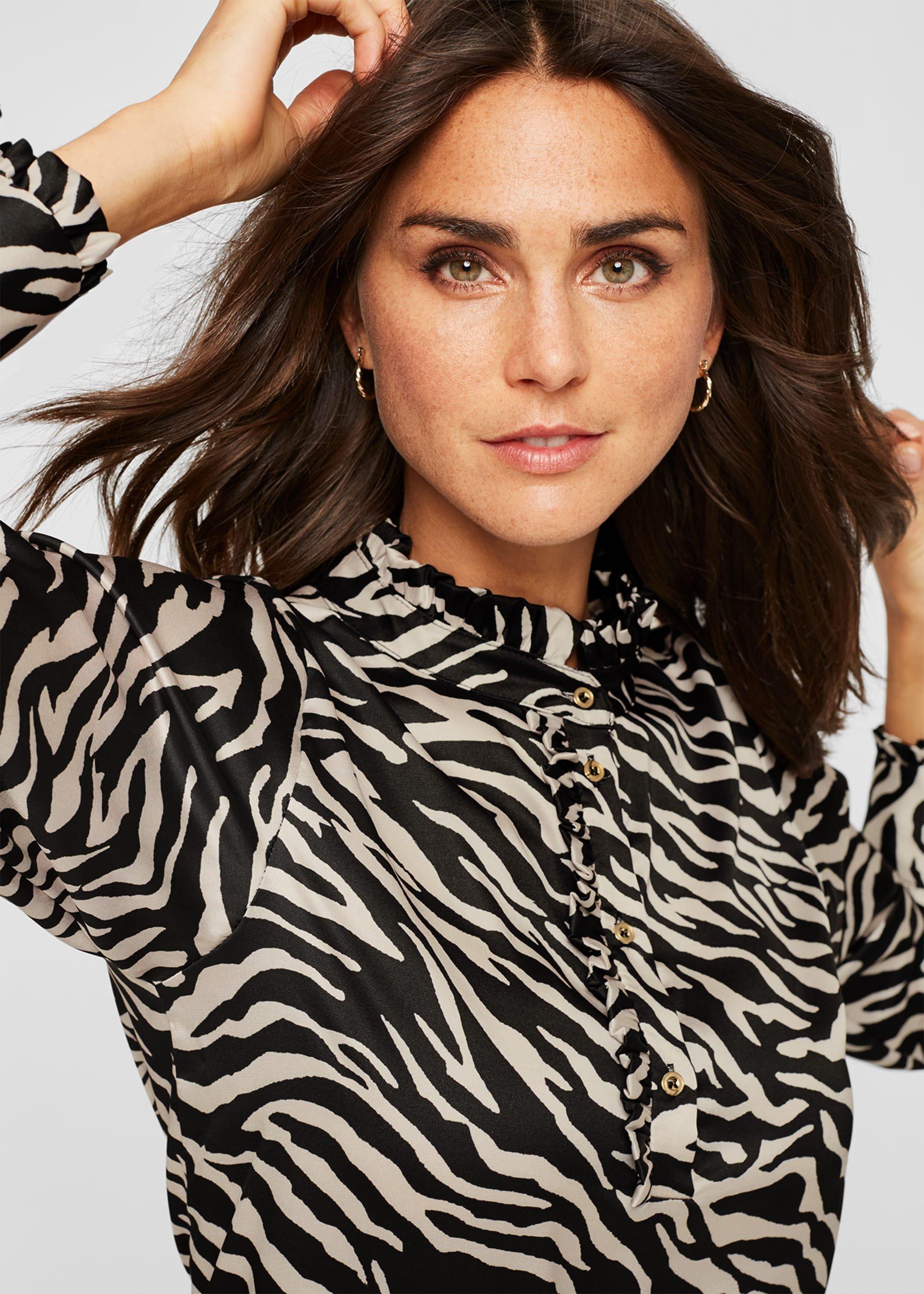Aimee Zebra Print Blouse