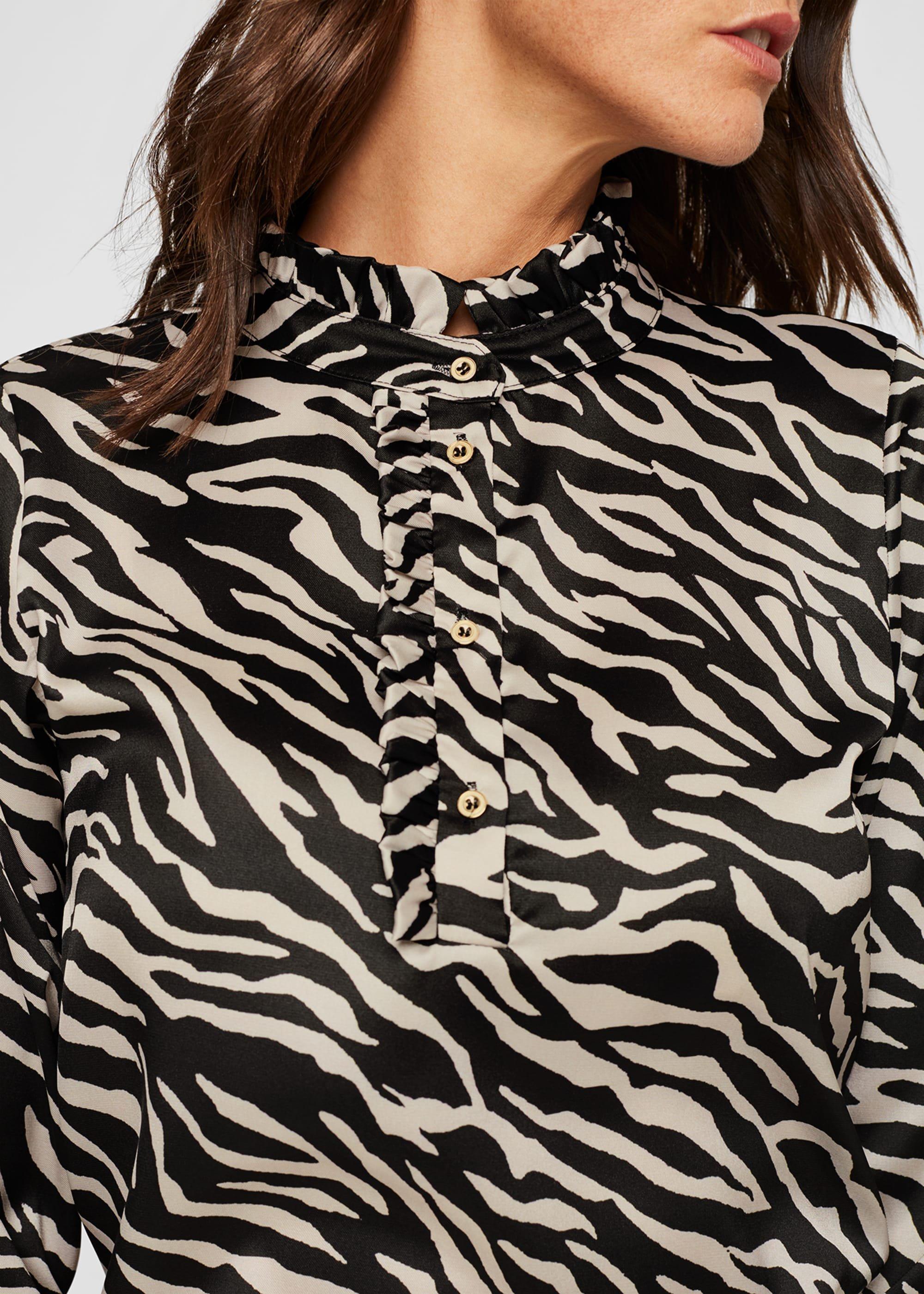 Aimee Zebra Print Blouse