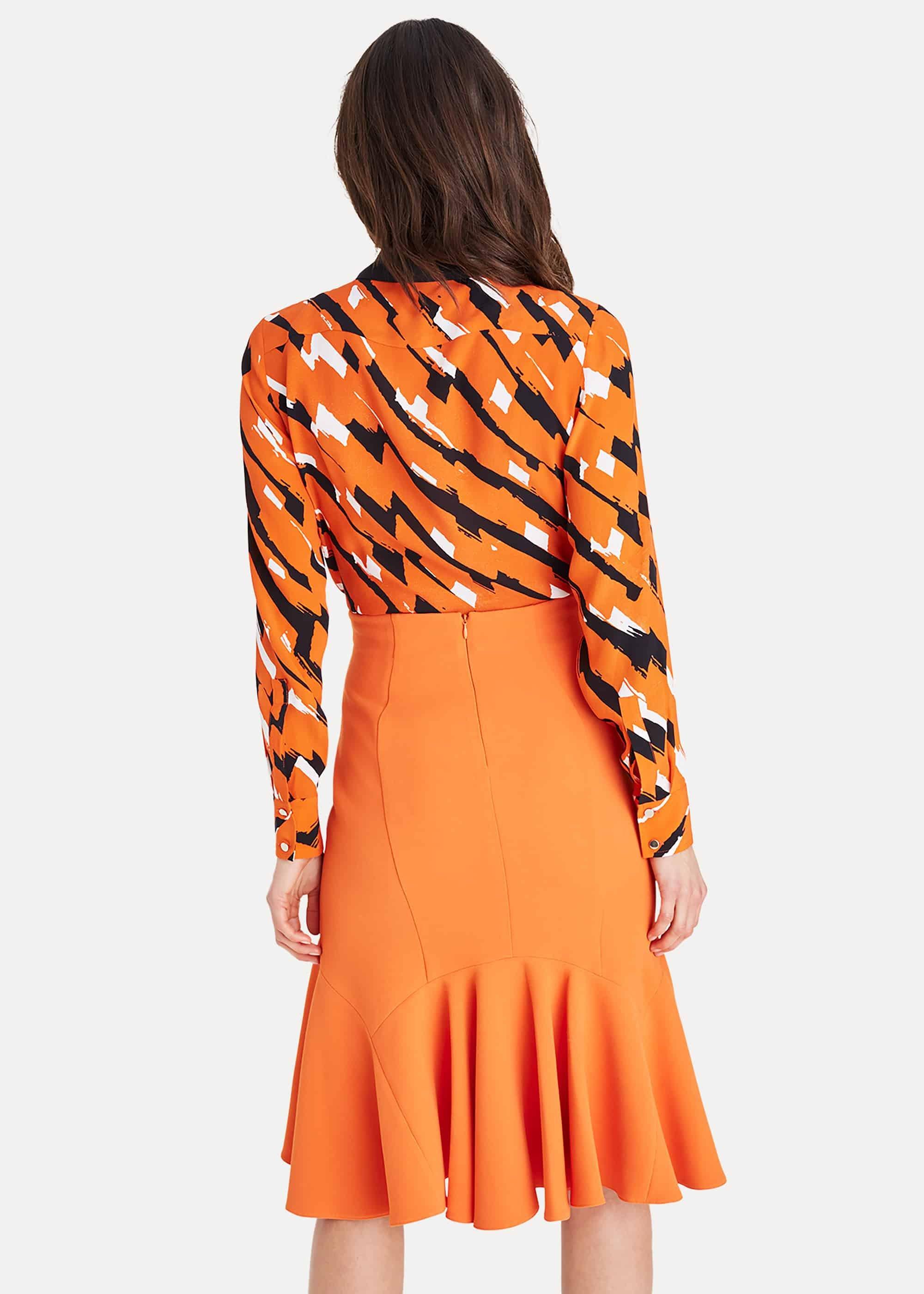Drina Silk Blend Print Shirt