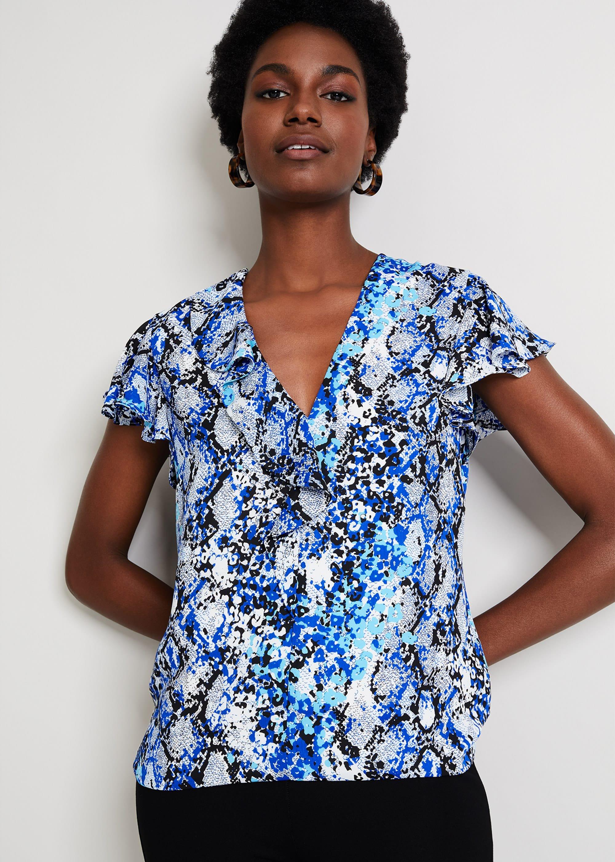 Anysia Snake Print Blouse