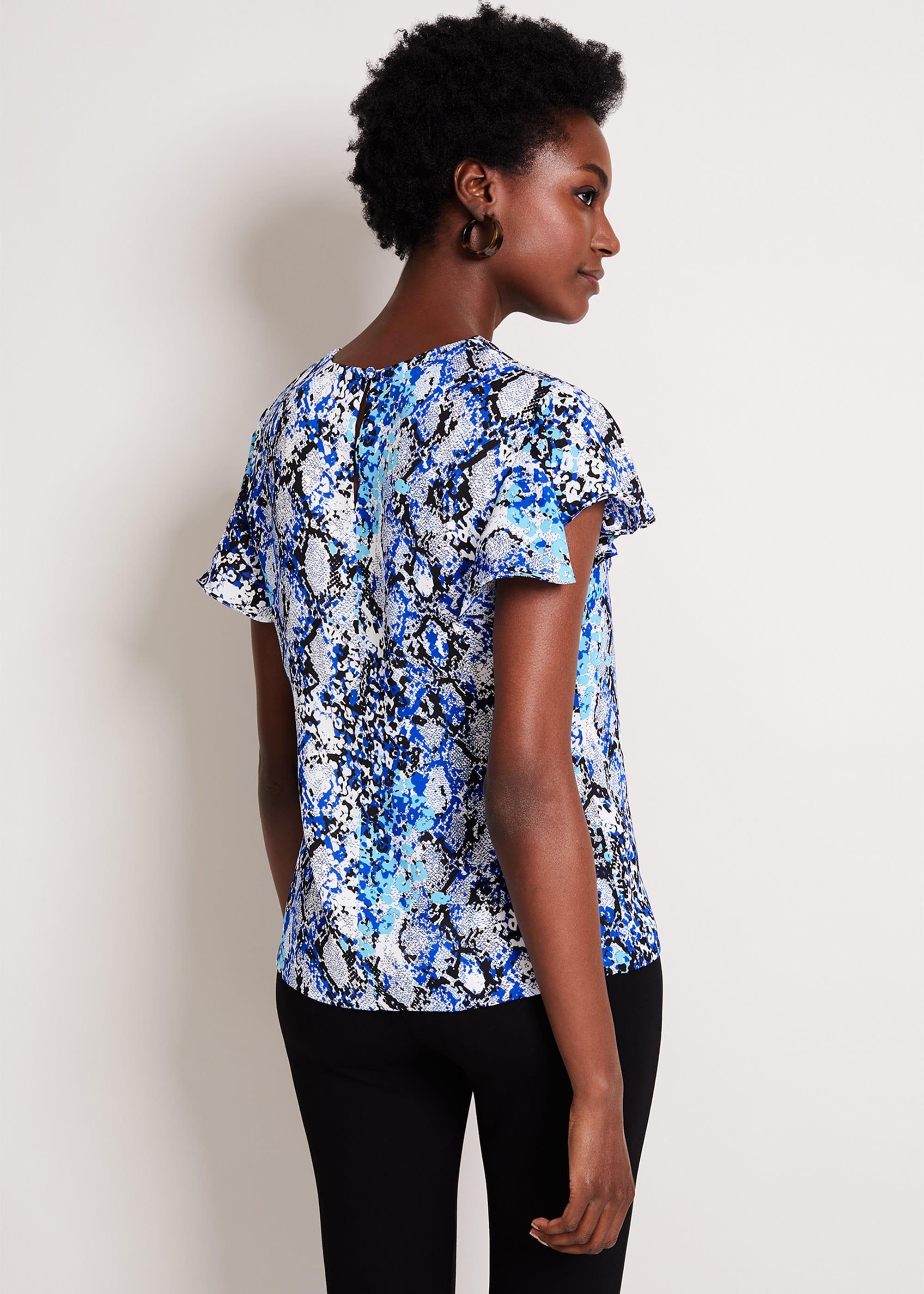 Anysia Snake Print Blouse