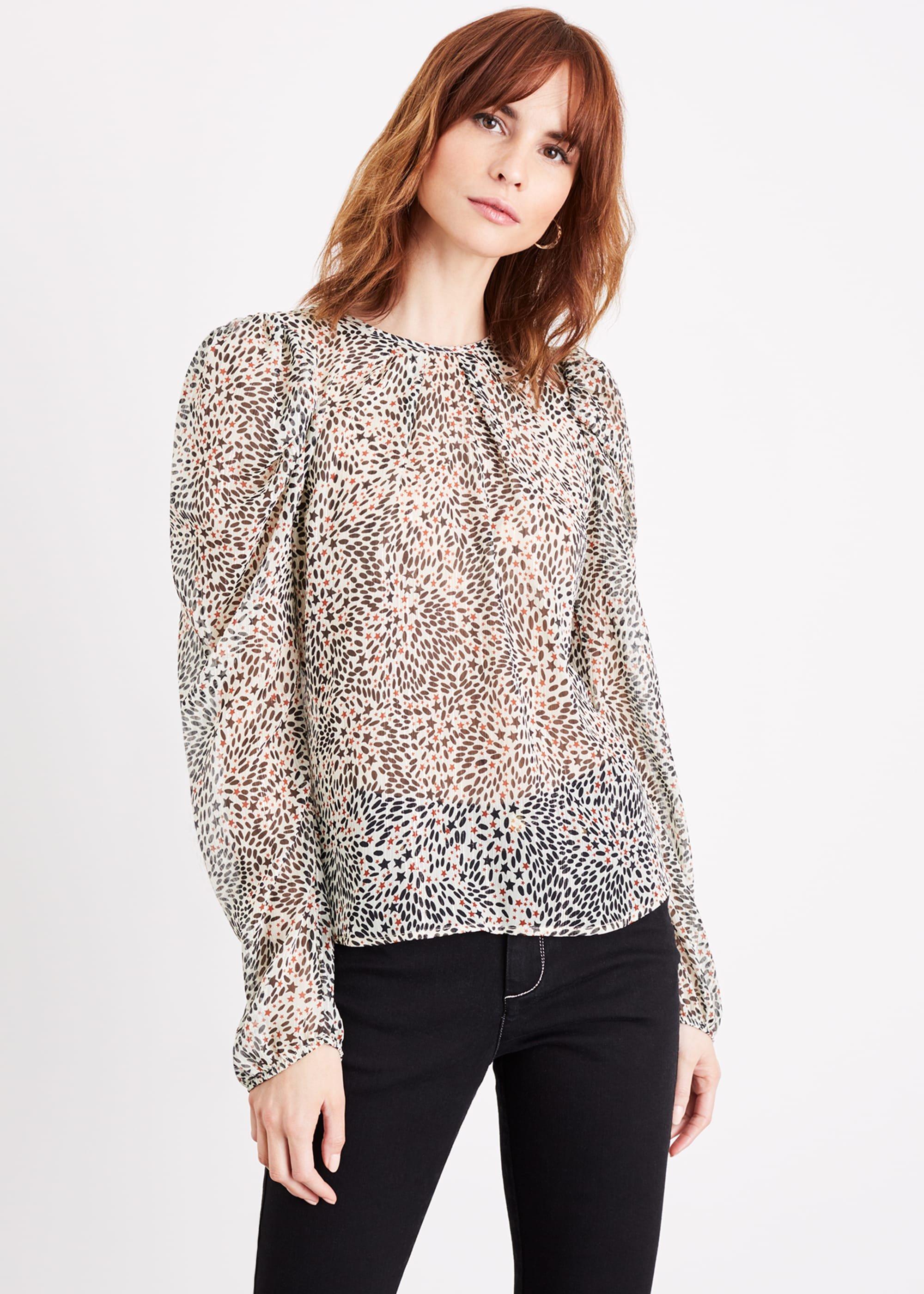Malie Star Print Blouse